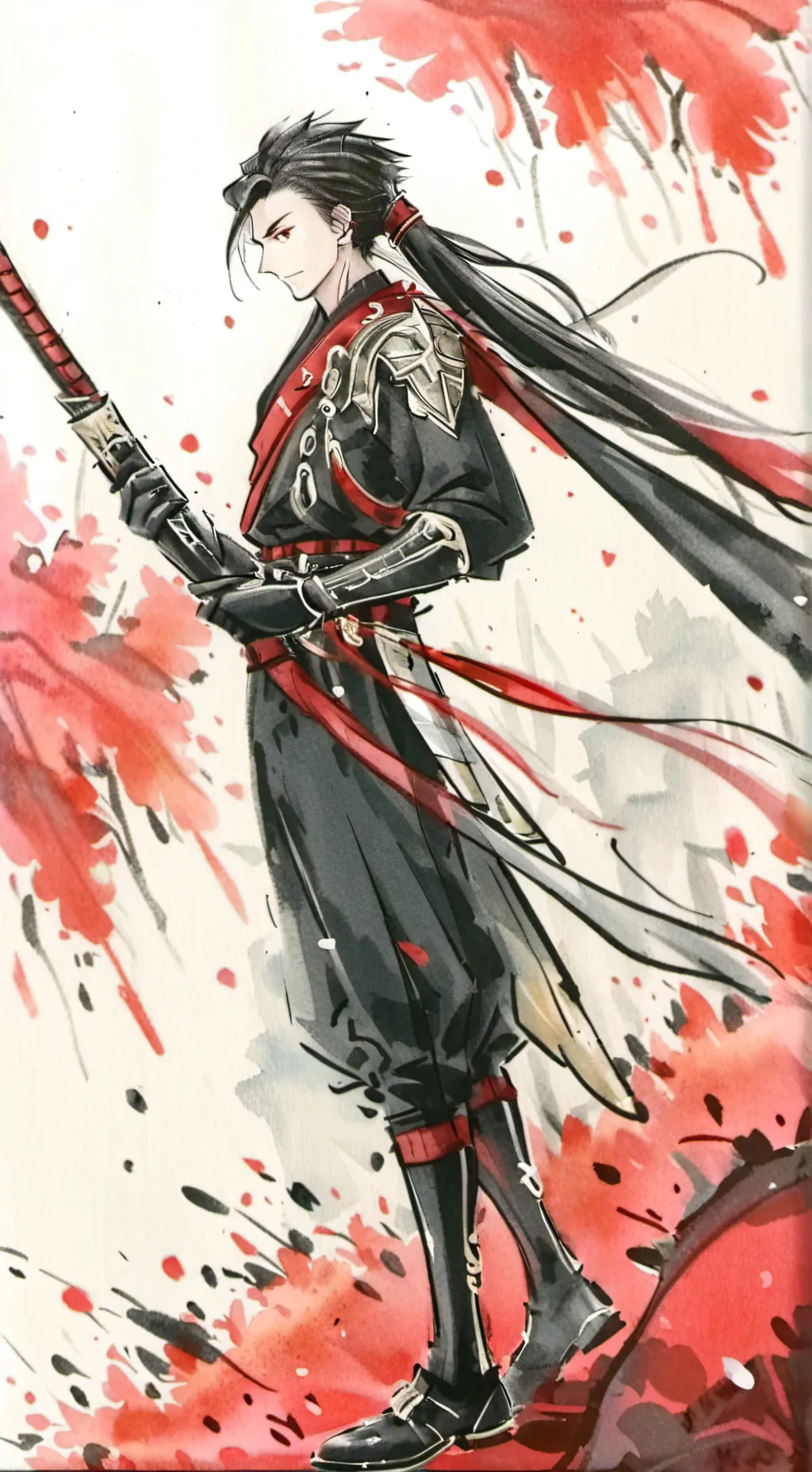 ai character: shadow background