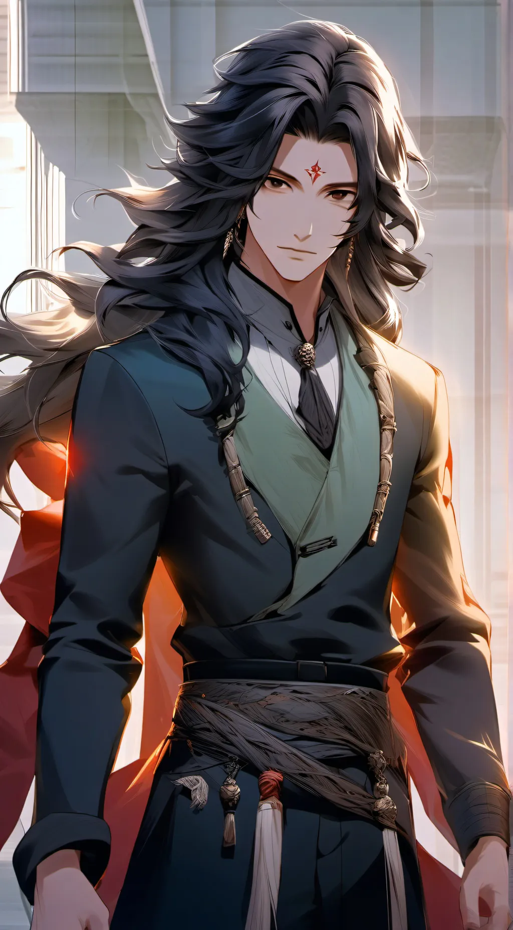 ai character: Aiawa rooftop... background