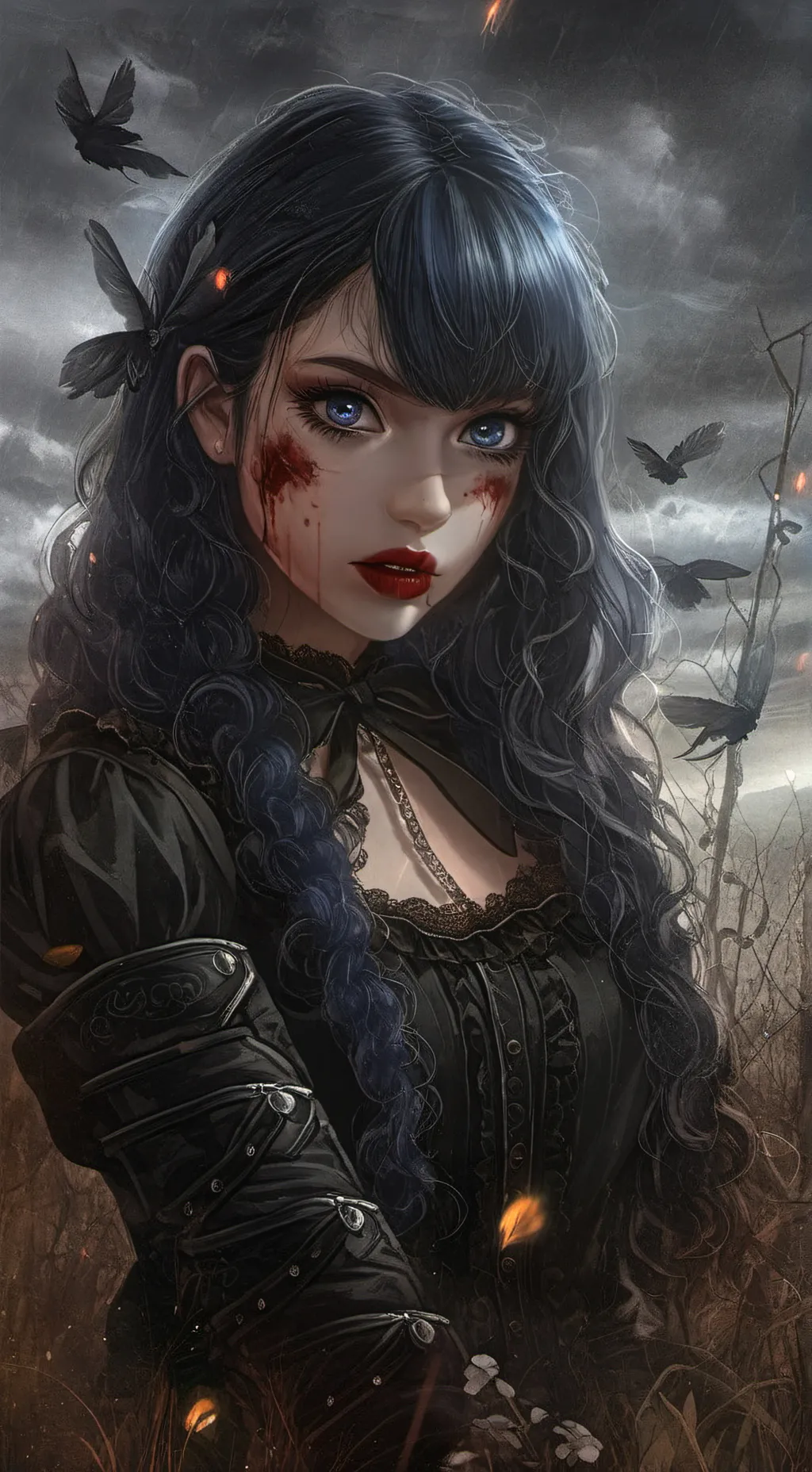 ai character: Marinette  background