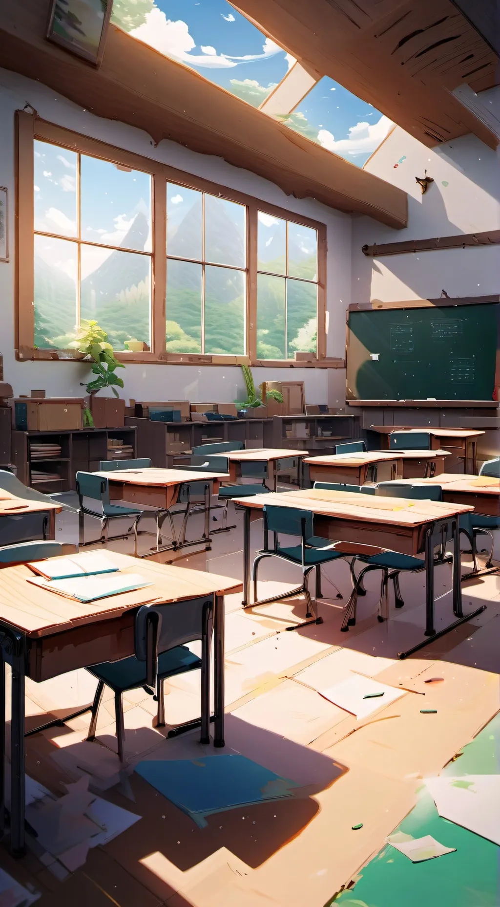 ai character: mha teacher creep background