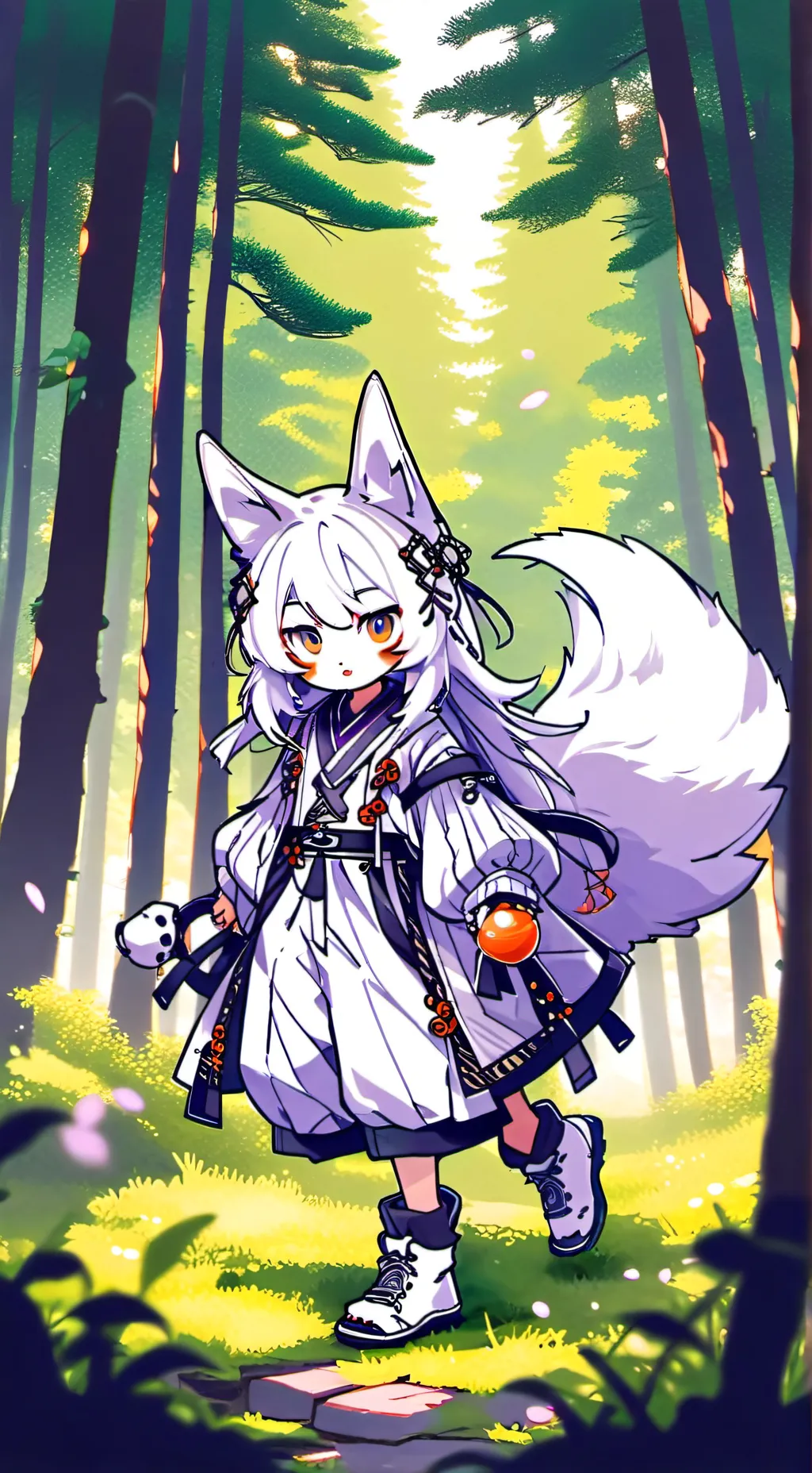 ai character: fn neko infection background