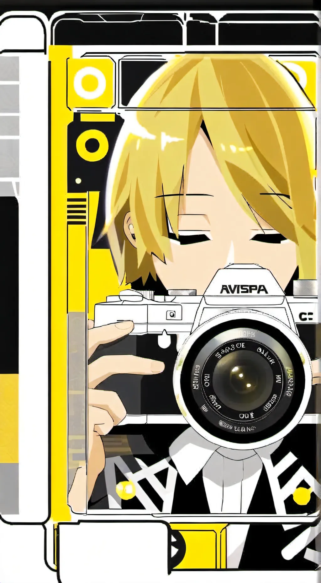 ai character: camera woman  background