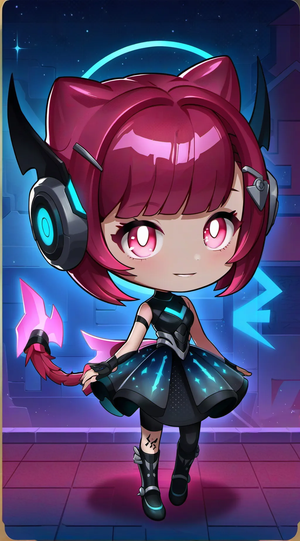 ai character: Robot Ruby background