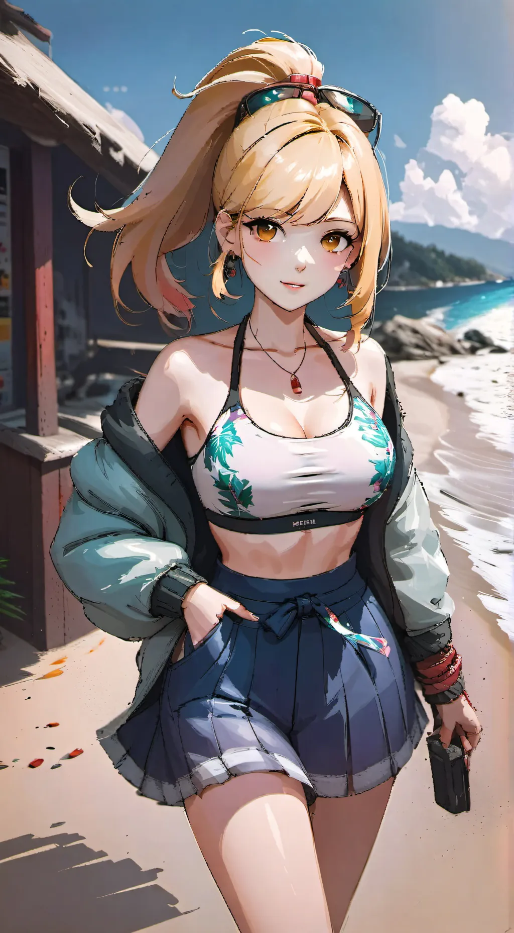 ai character: Luna background