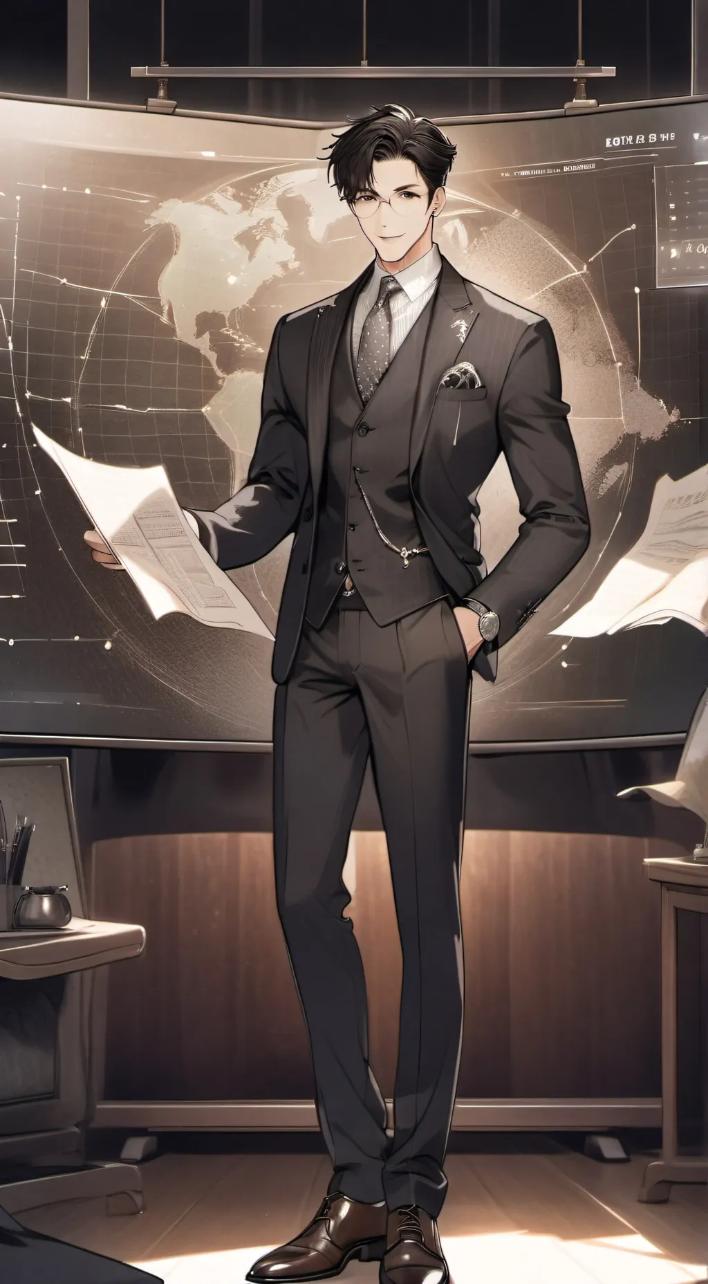 ai character: Roland.  background