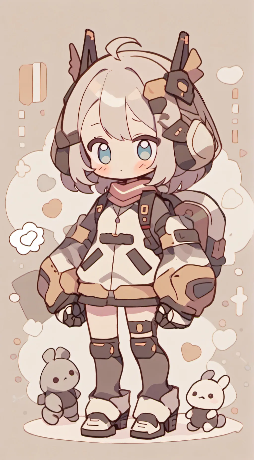 ai character: puppet background