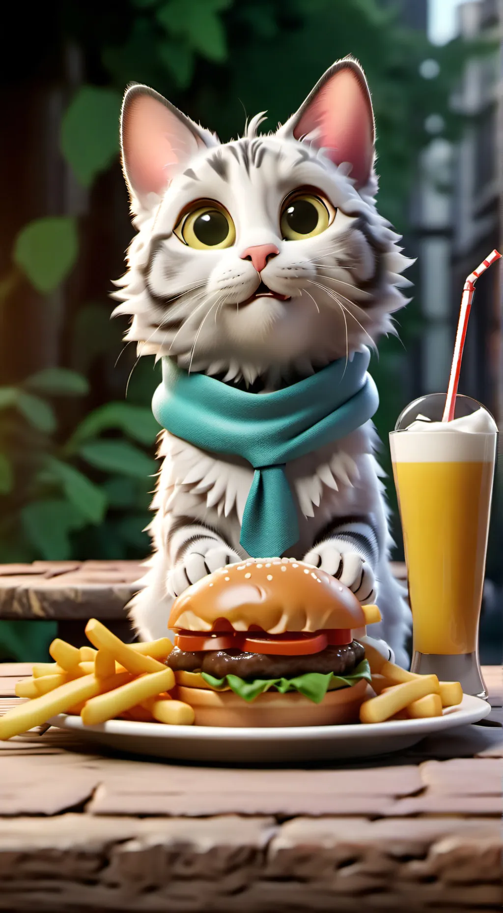 ai character: cat background