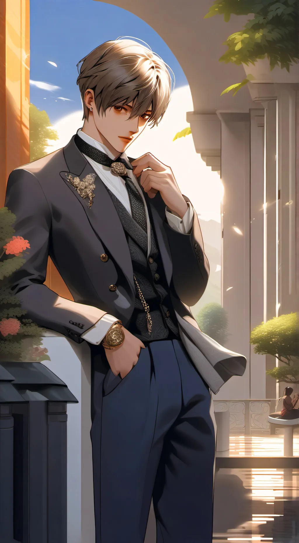 ai character: emmanuel  background