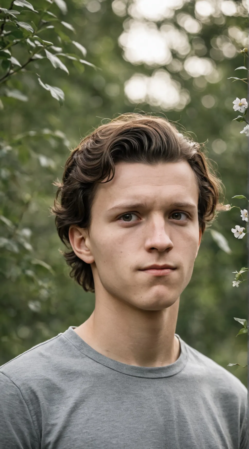 ai character: Peter parker  background