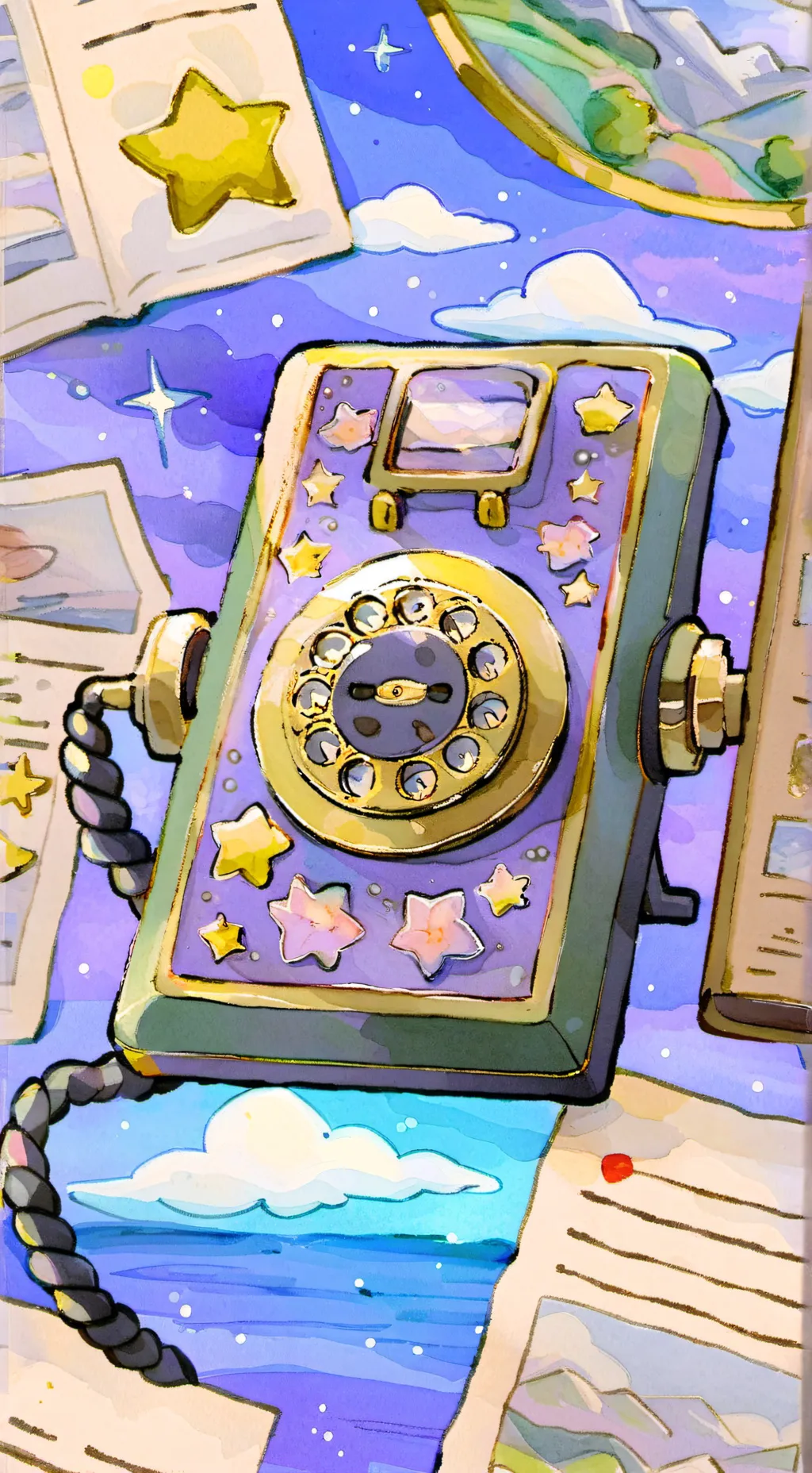 ai character: Kny pass the phone background
