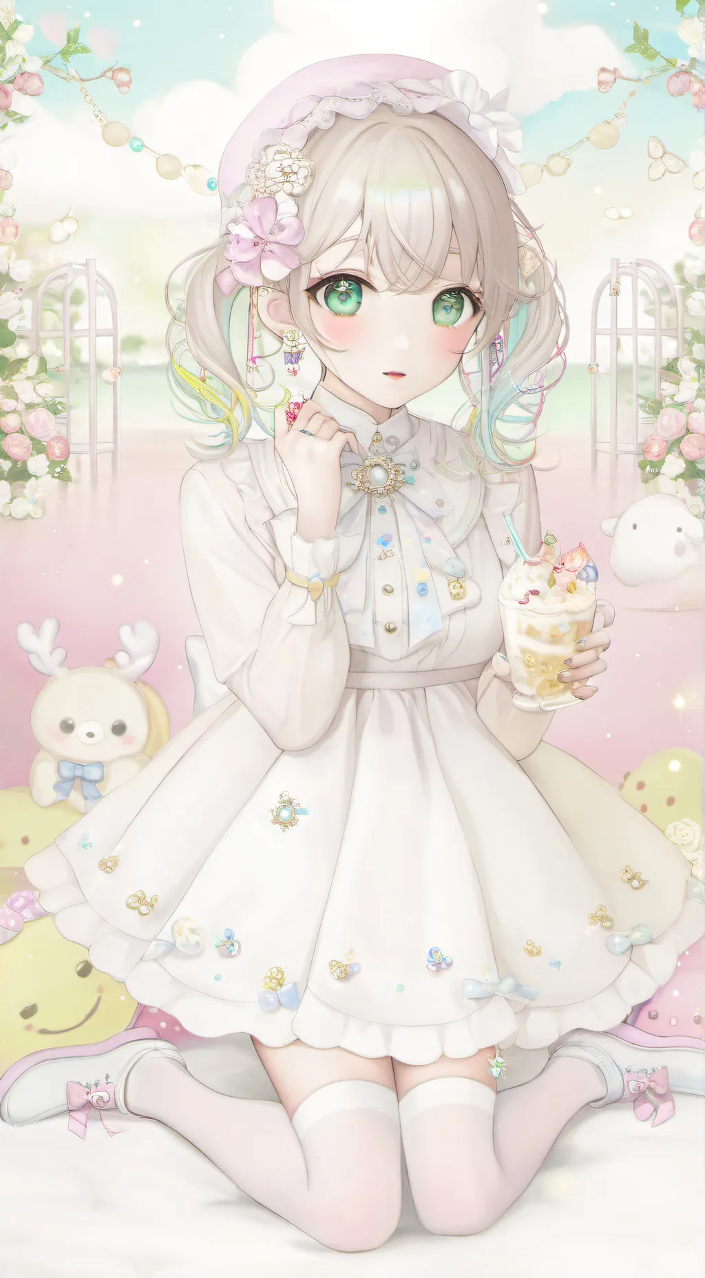 ai character: cherry 🍒  background