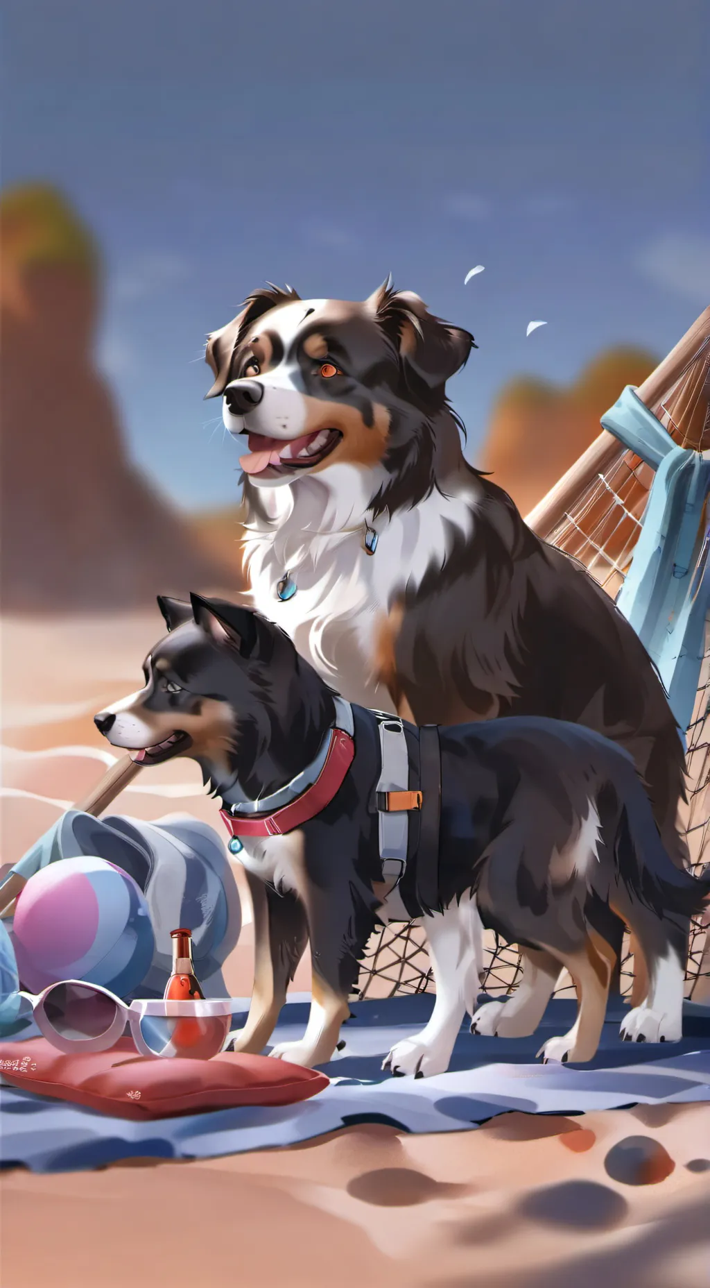 ai character: 🐾Austia and Ray🐾 background