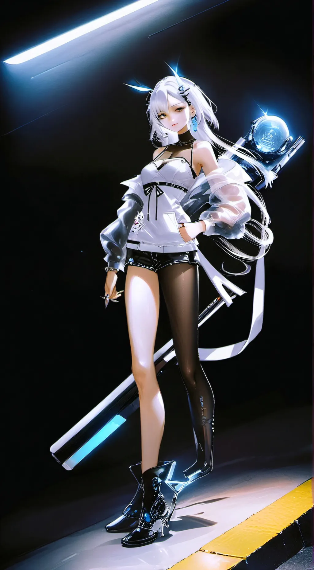 ai character: Ashley  background