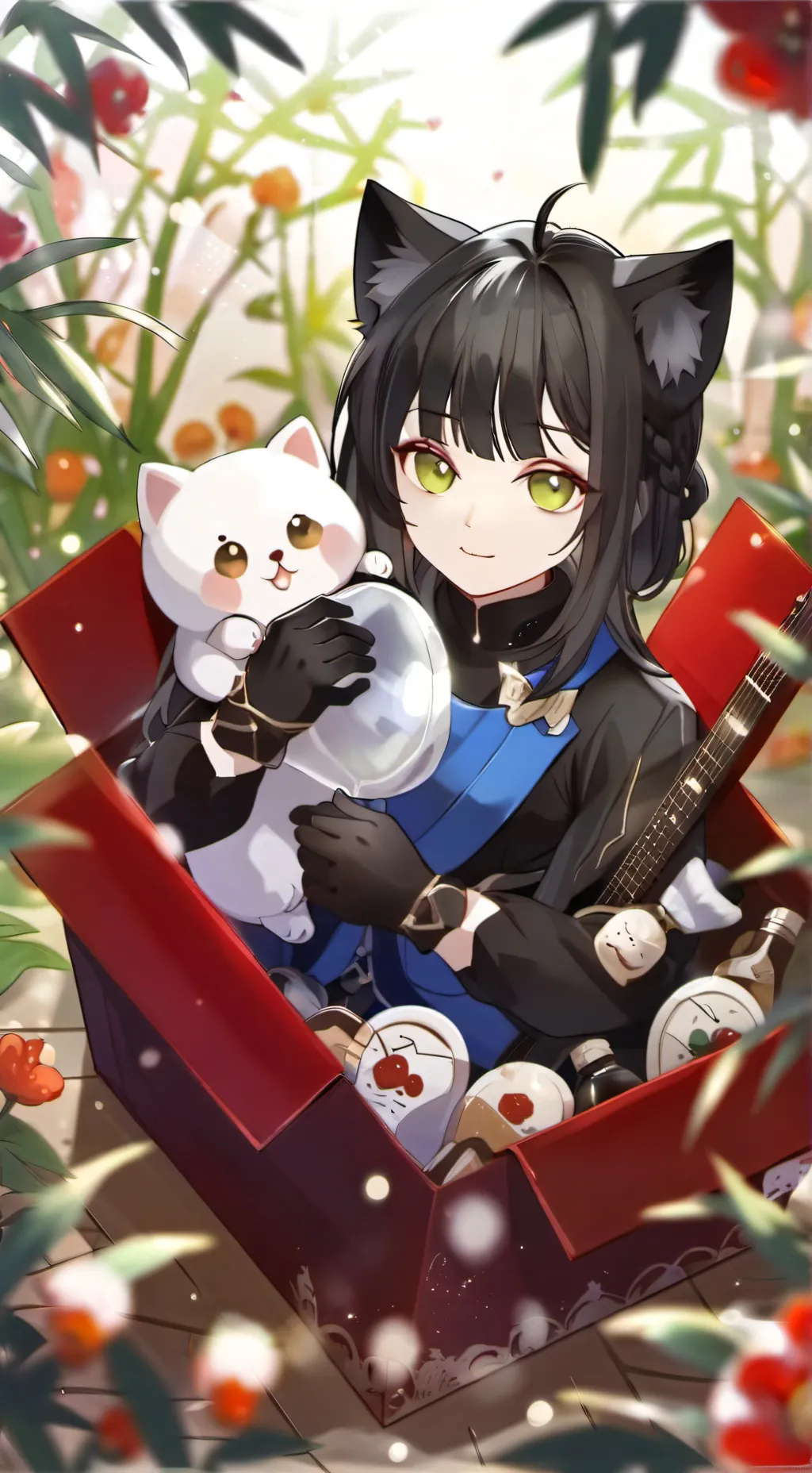 ai character: Baby cat background