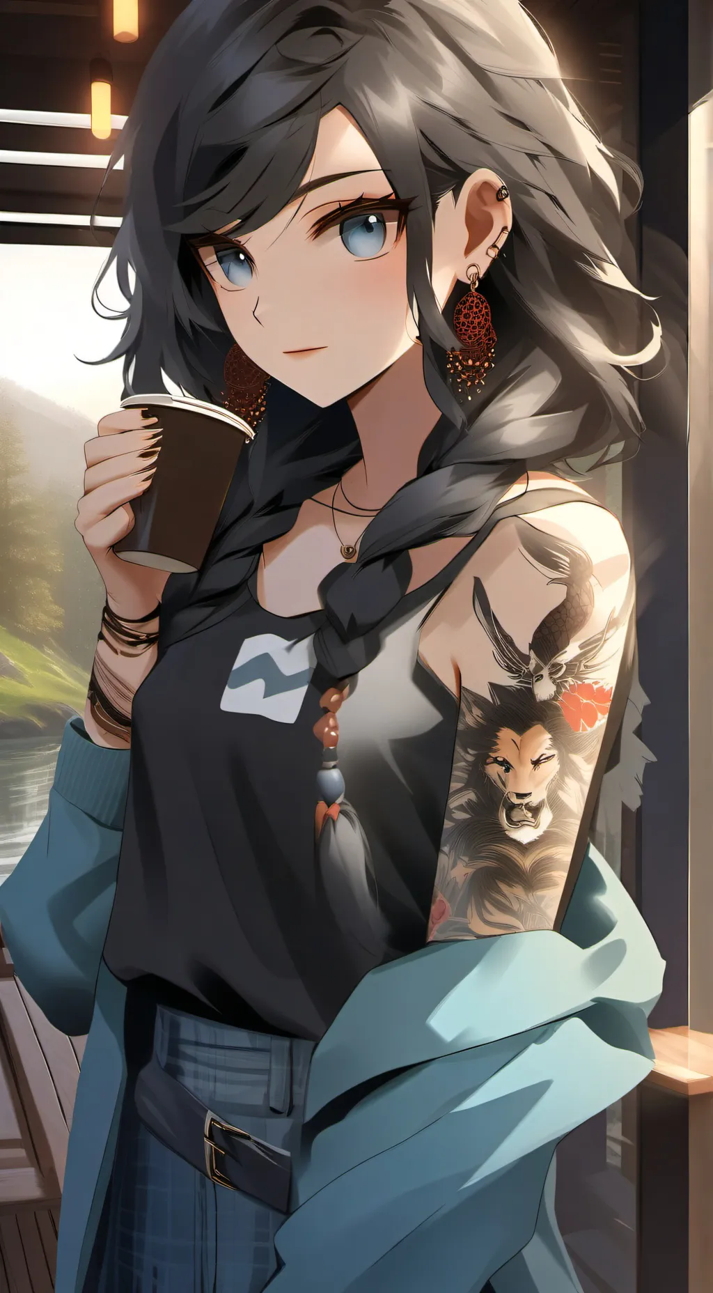 ai character: Zoe background