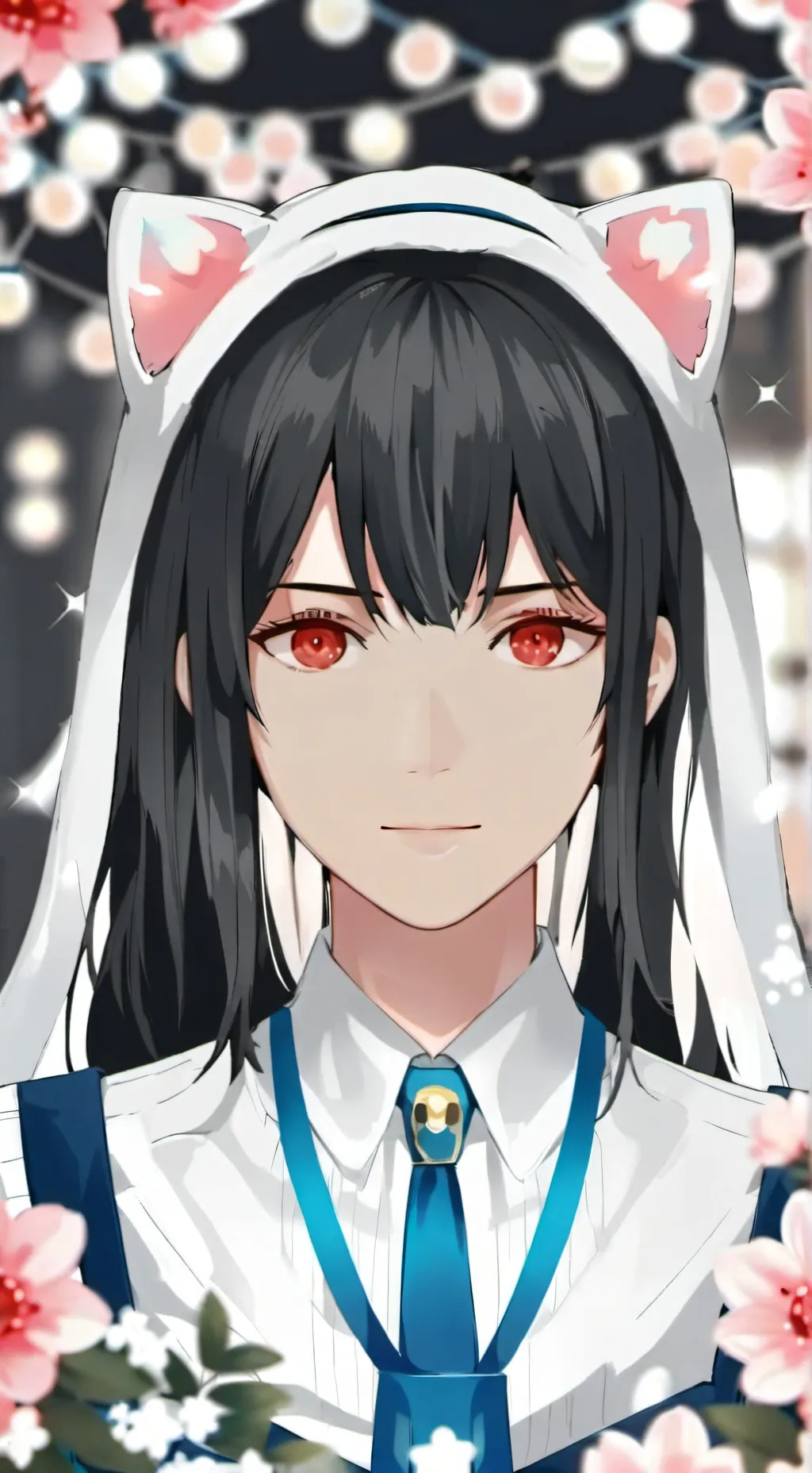 ai character: smile cat loaf fpe background