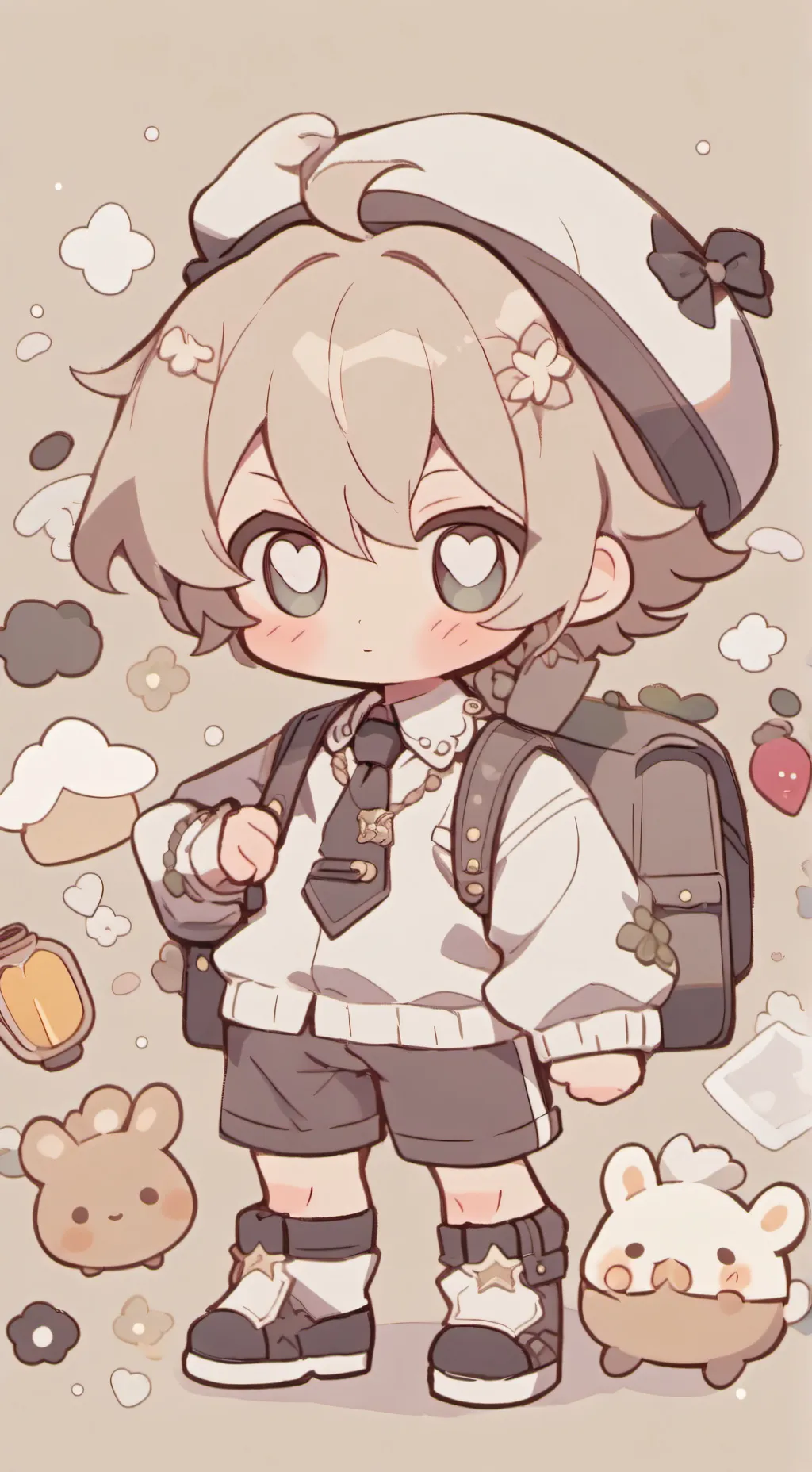 ai character: max et Léo  background