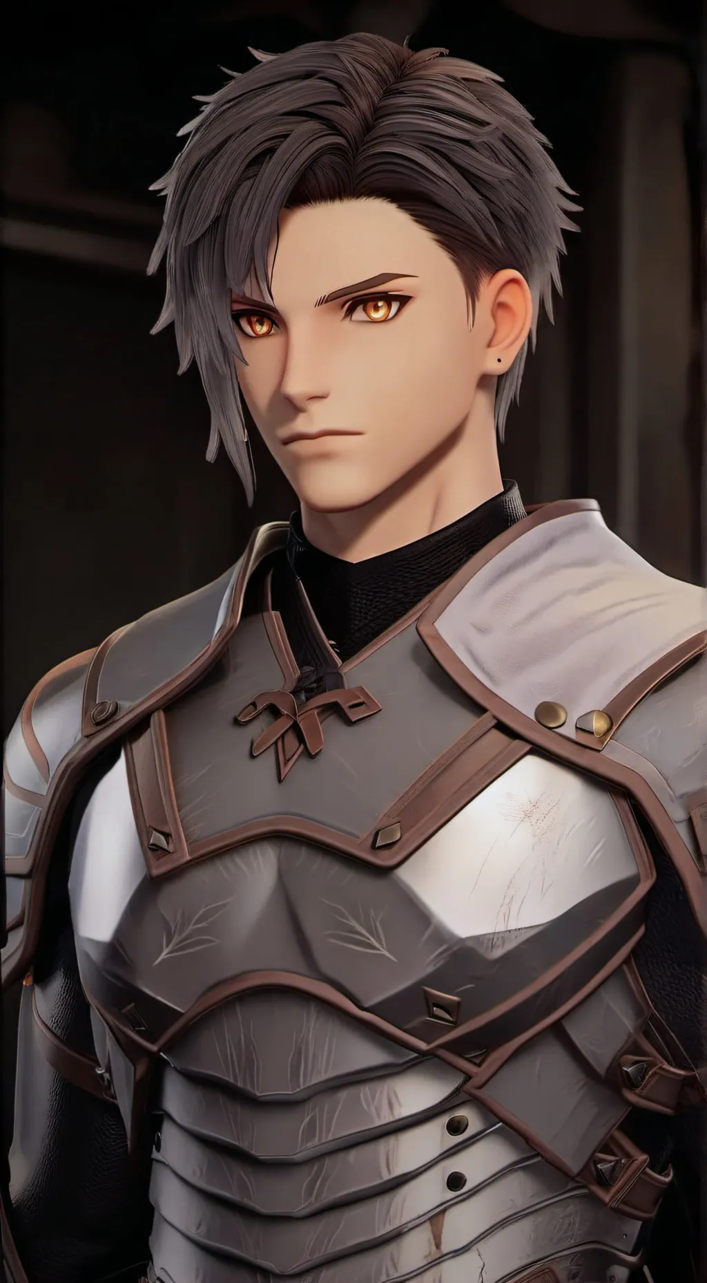 ai character: Lance Silver background
