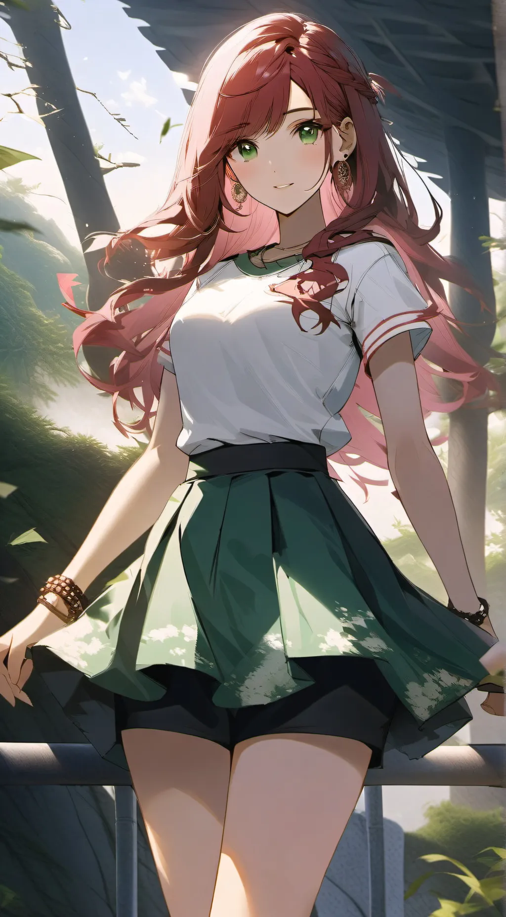 ai character: Leona  background