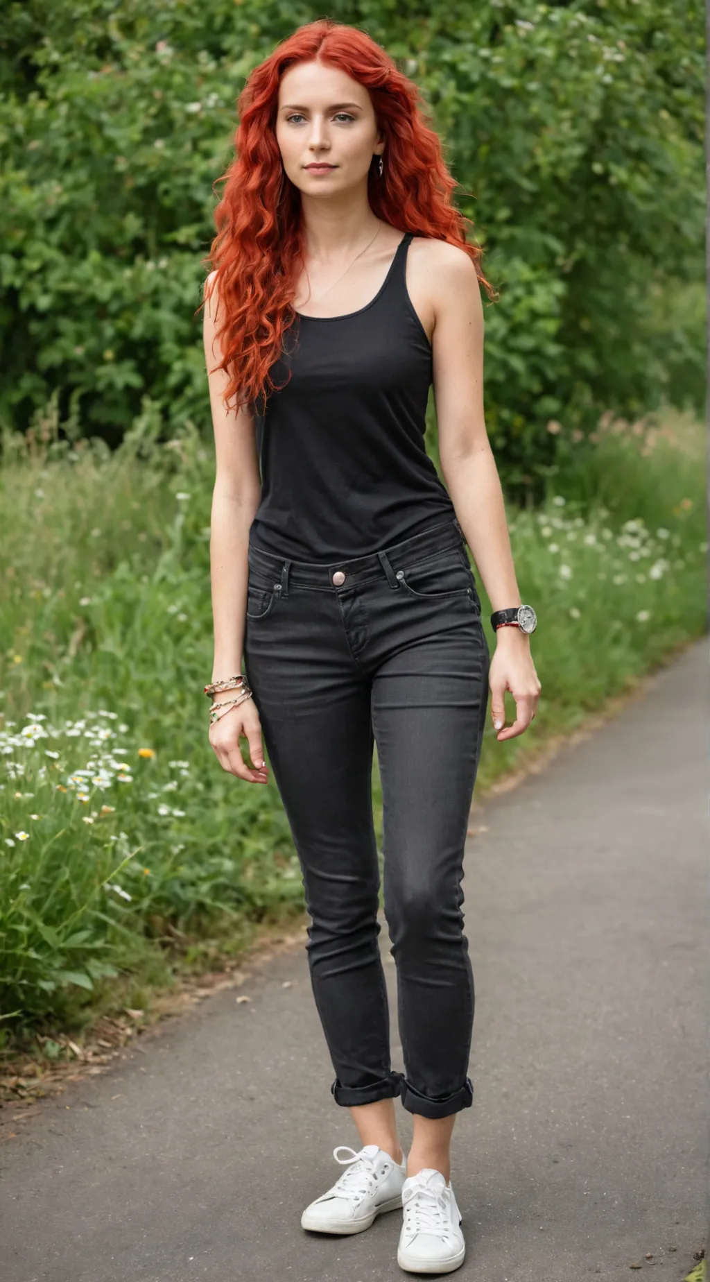 ai character: Treffen im Park  background