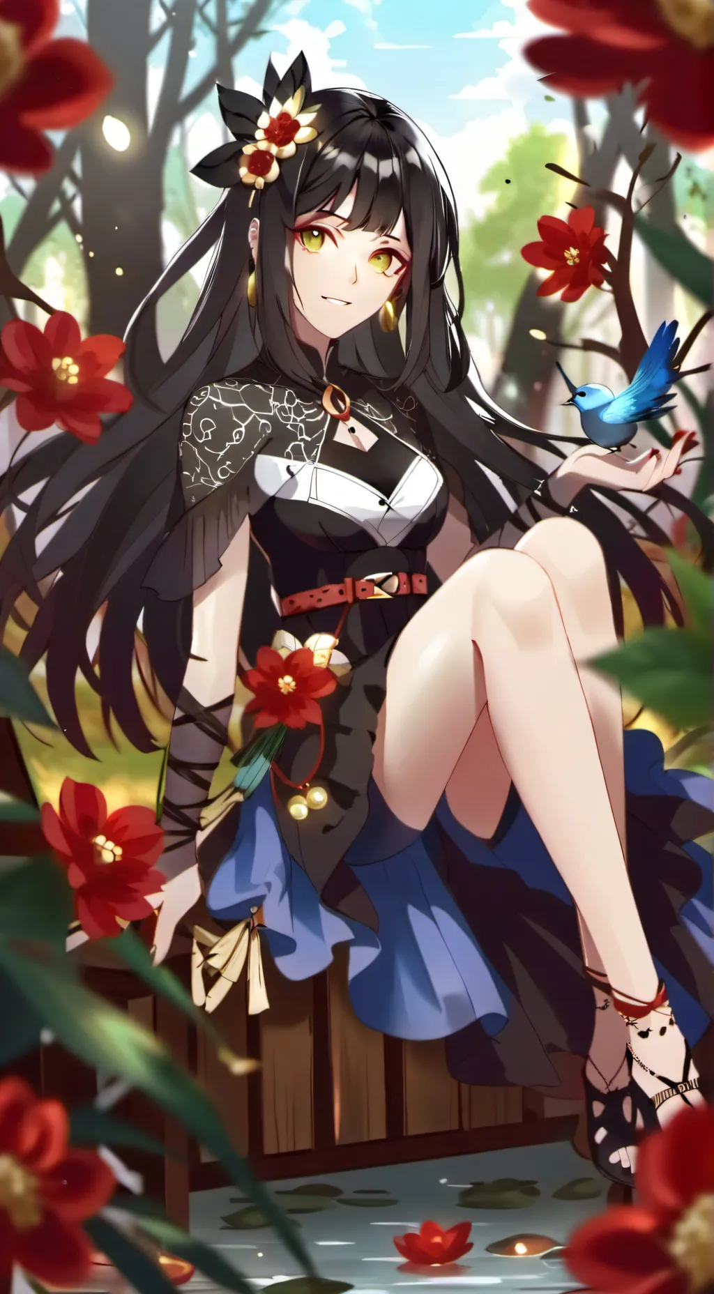 ai character: Luna  background