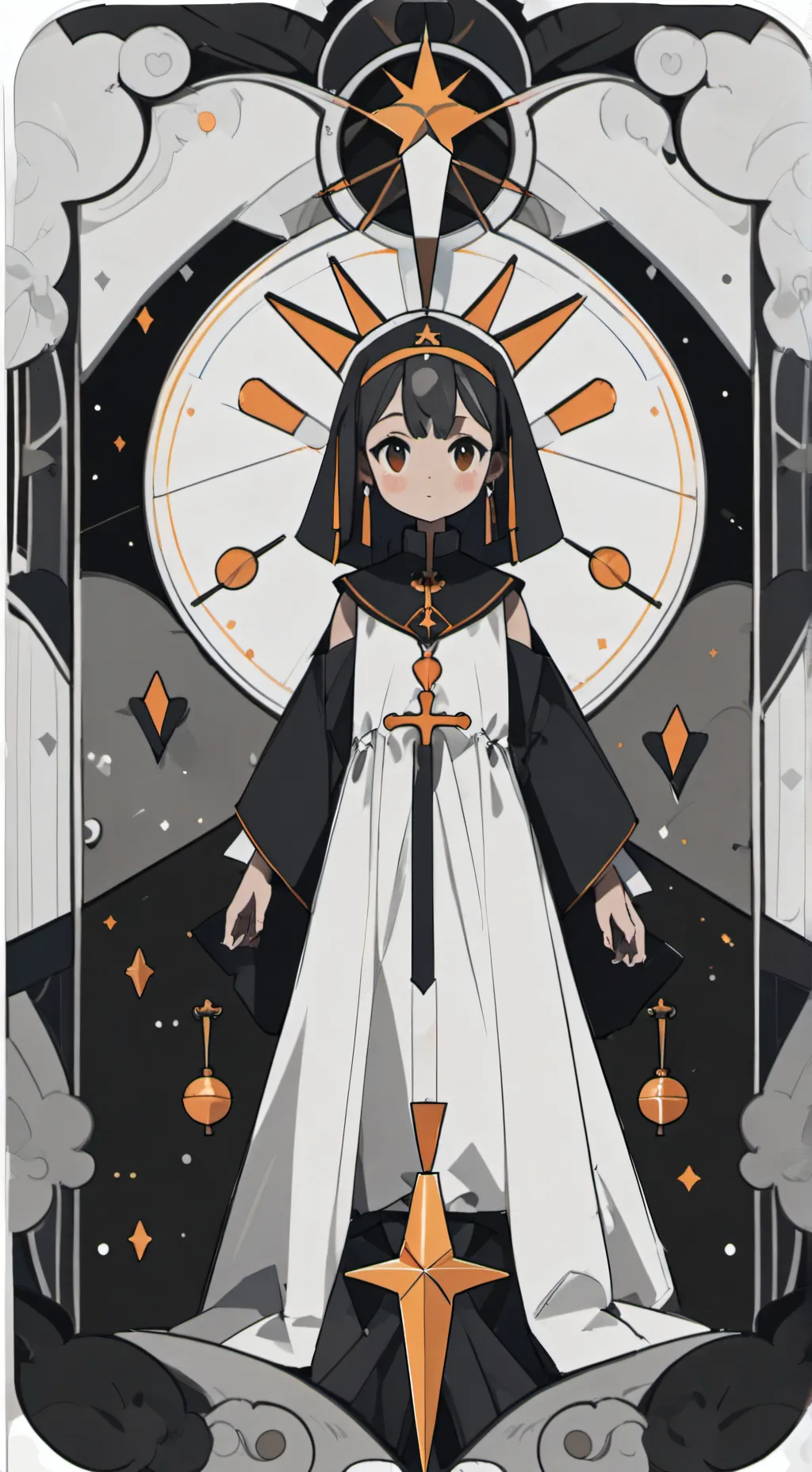ai character: Ghost x konig background