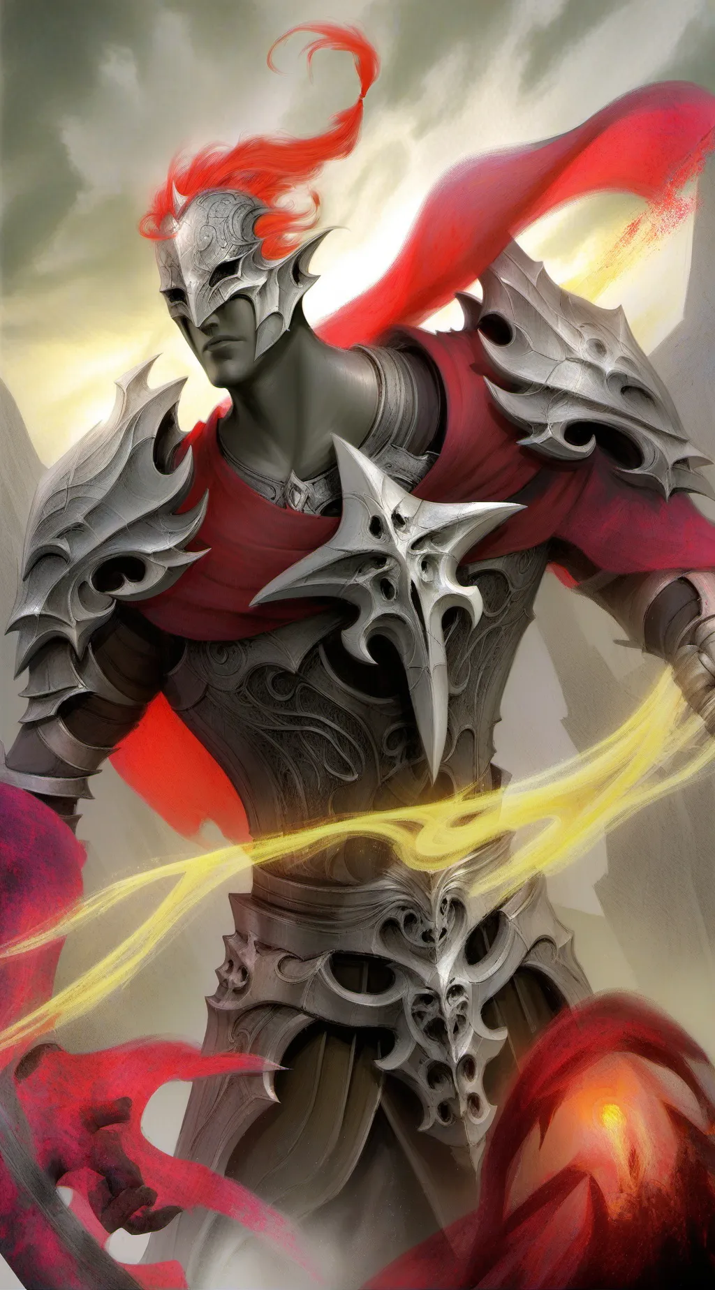 ai character: Ares  background