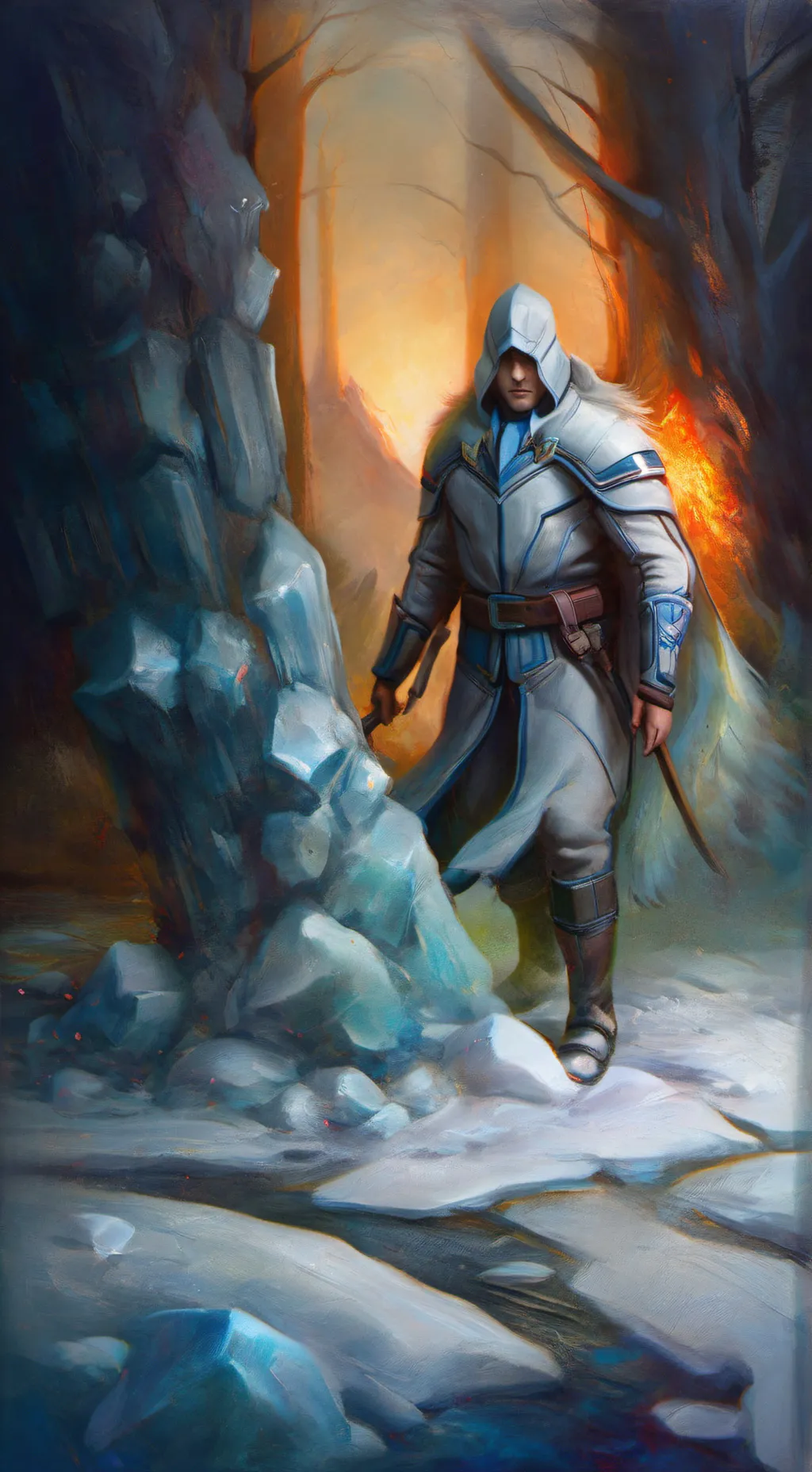 ai character: iTrapped..  background