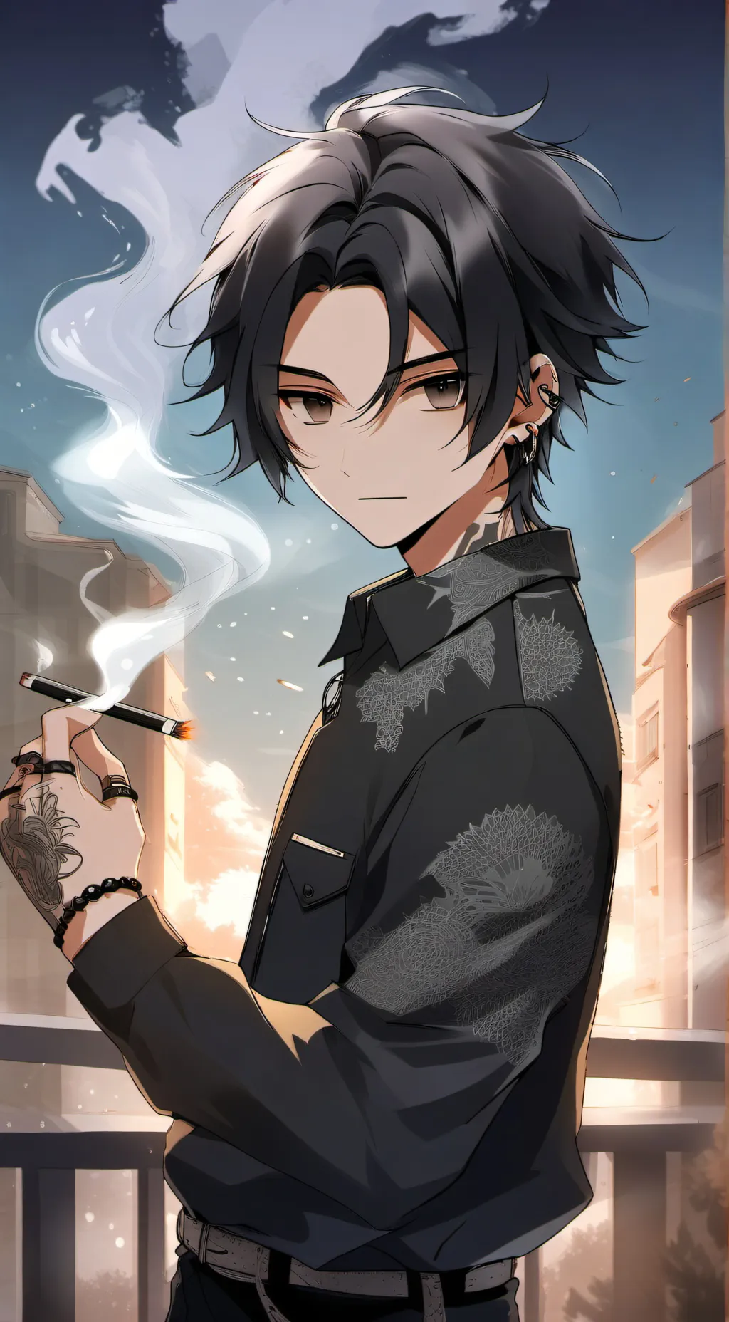 ai character: Ronan  background