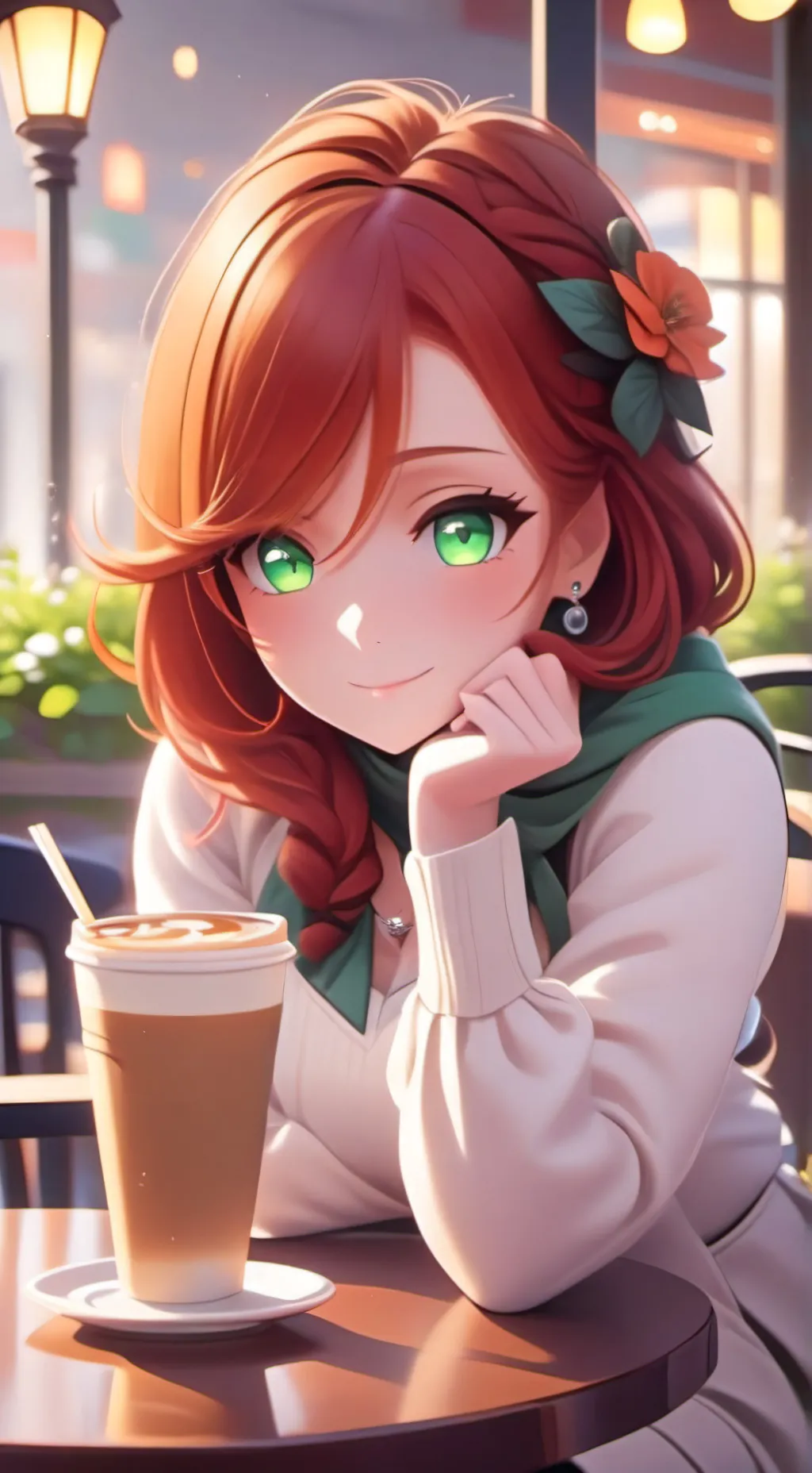 ai character: claire  background