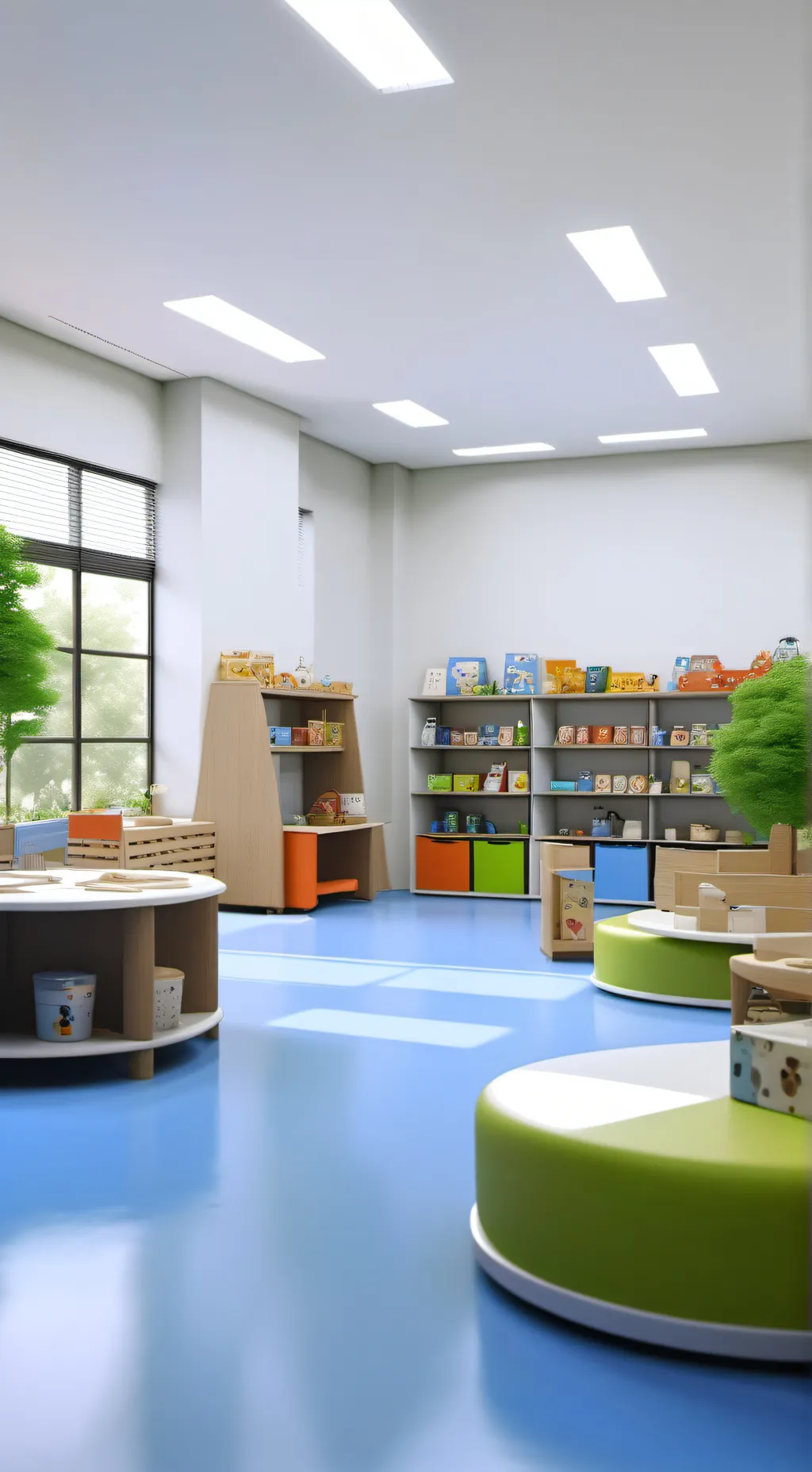 ai character: Adoption Center background