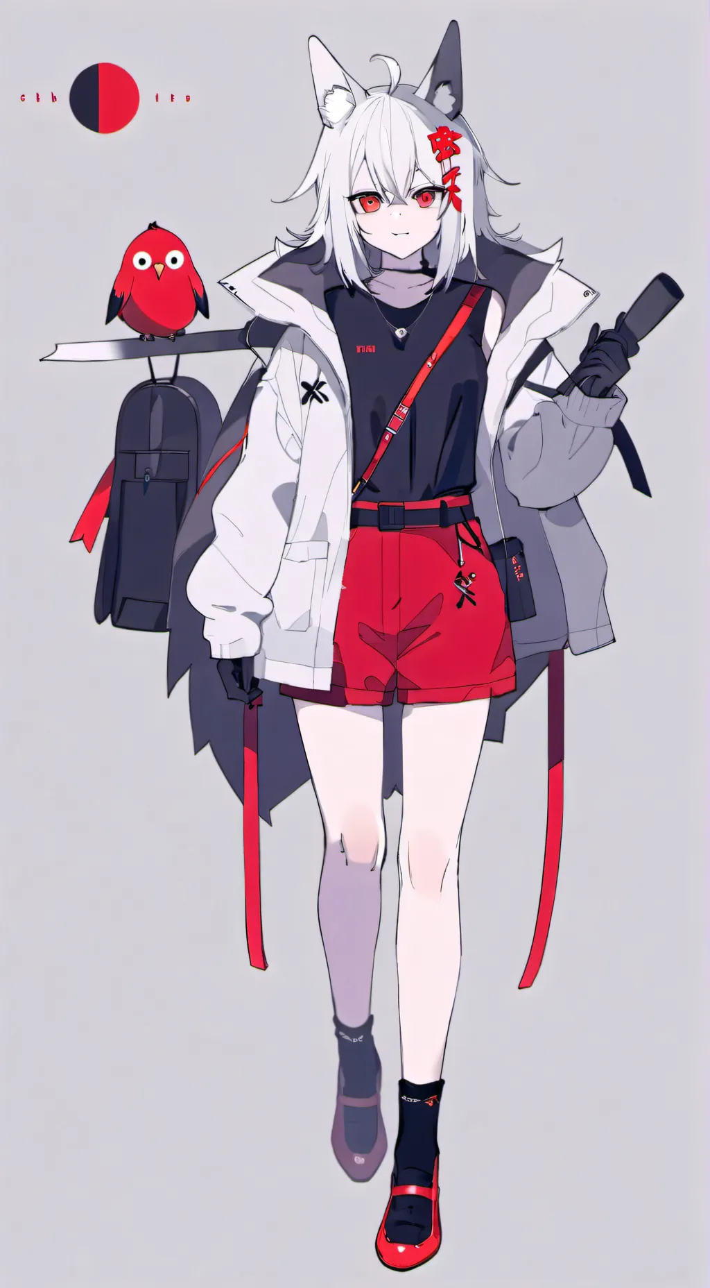 ai character: Krishima car crash background