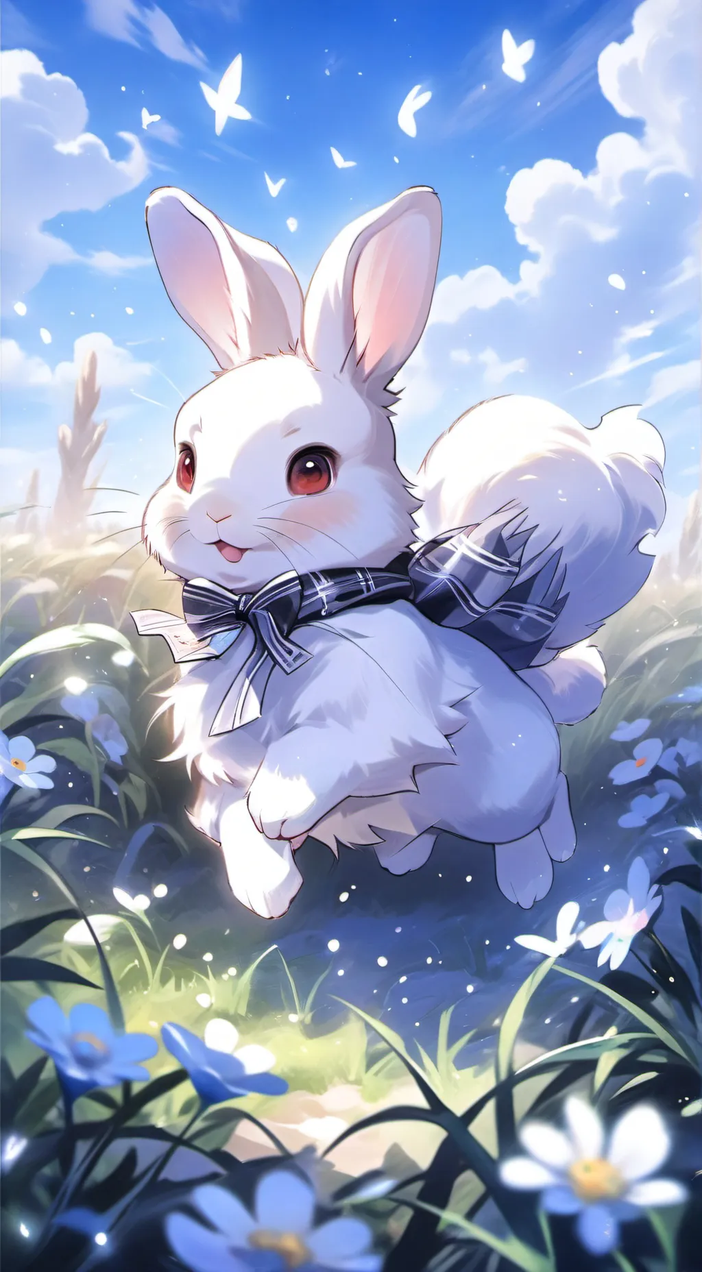 ai character: bunny background