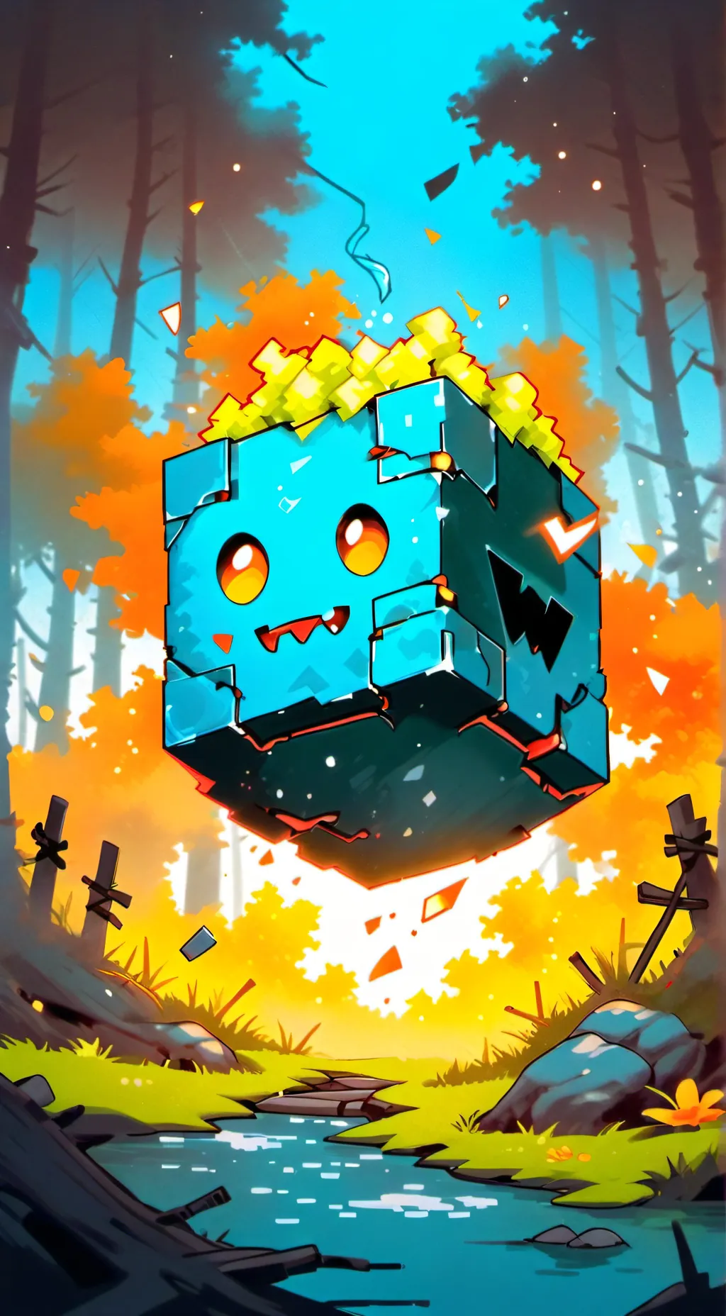 ai character: Is
Gd cube background