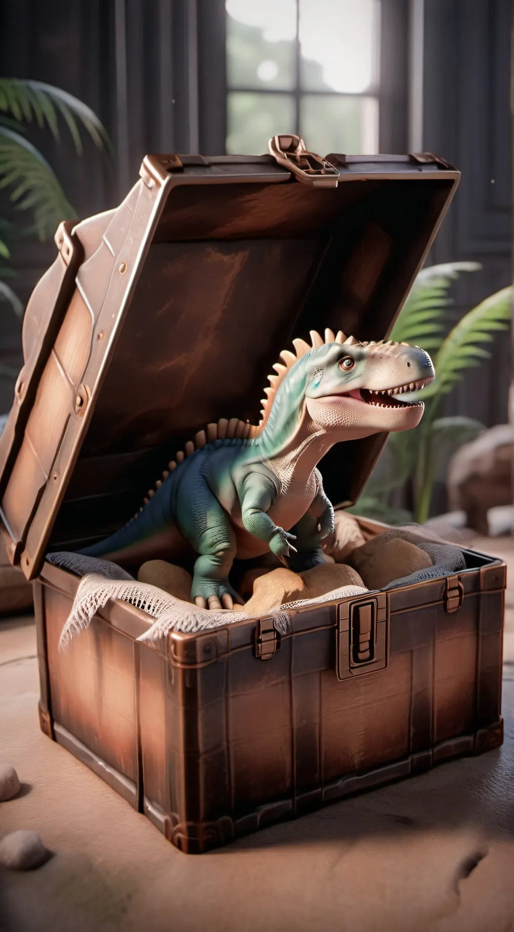 ai character: Baby dinosaurs  background