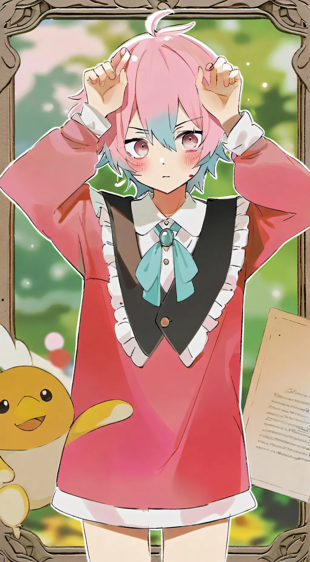 ai character: Lucky🧃 background