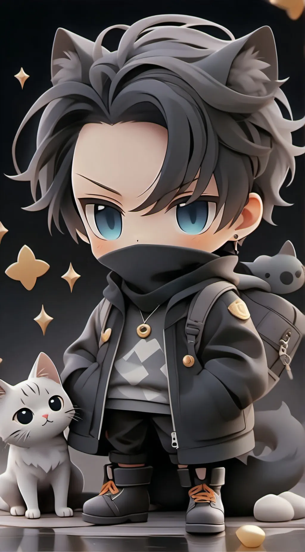 ai character: Kirill  background