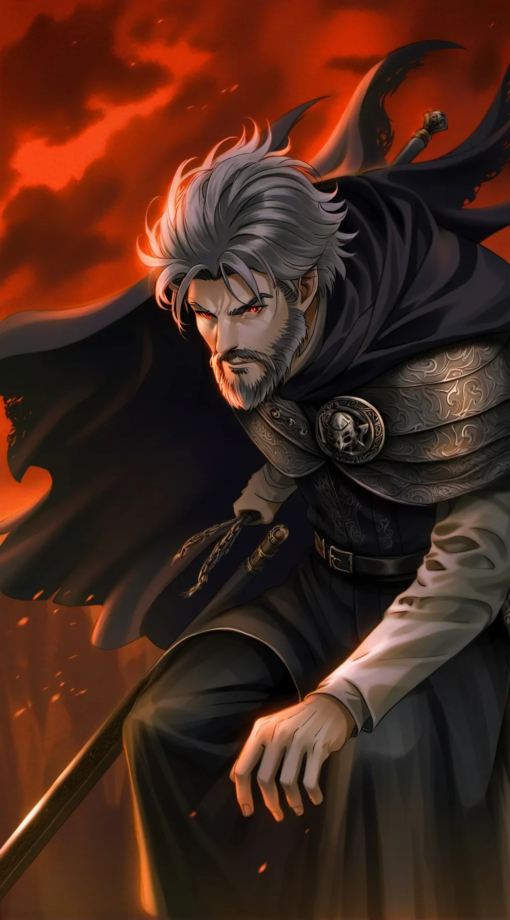 ai character: Death background