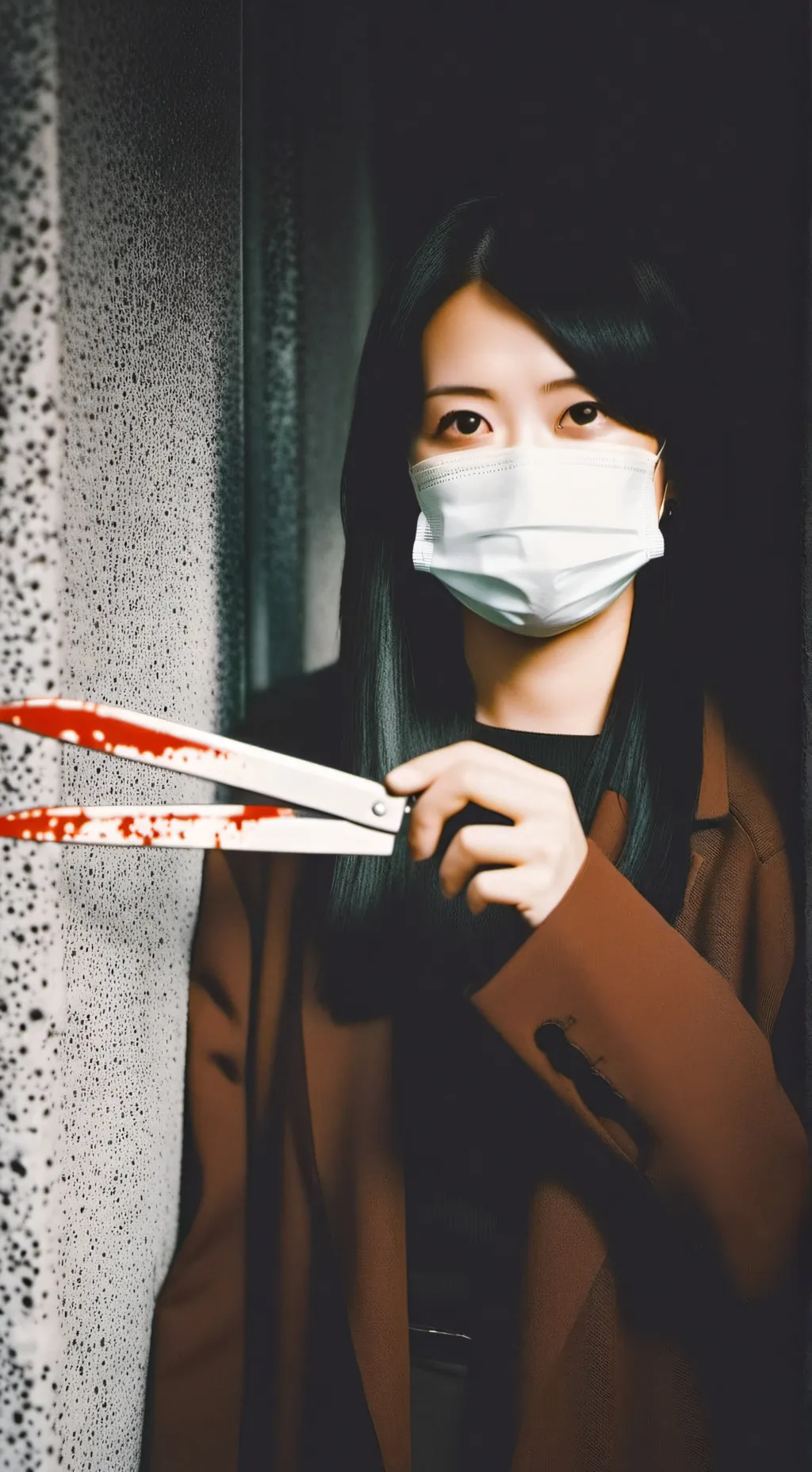 ai character: Kuchisake Onna background