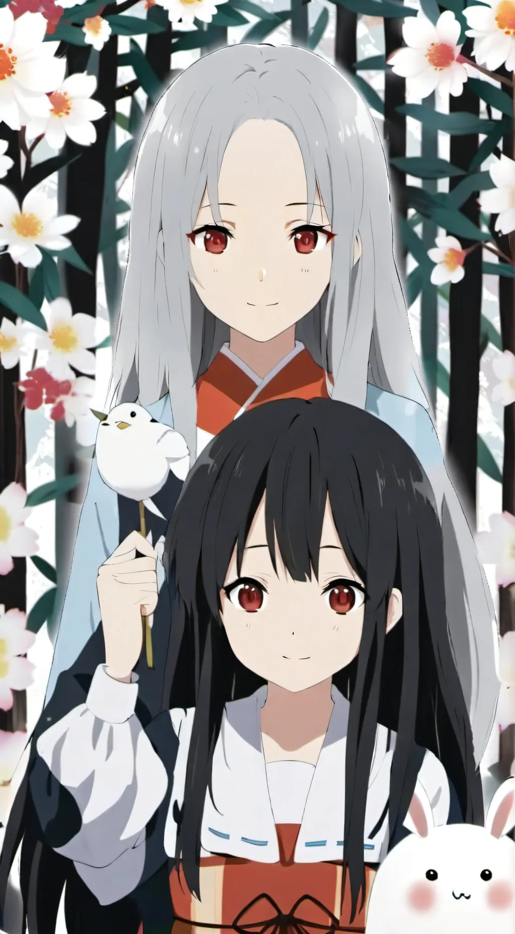 ai character: Eirin x Kaguya background