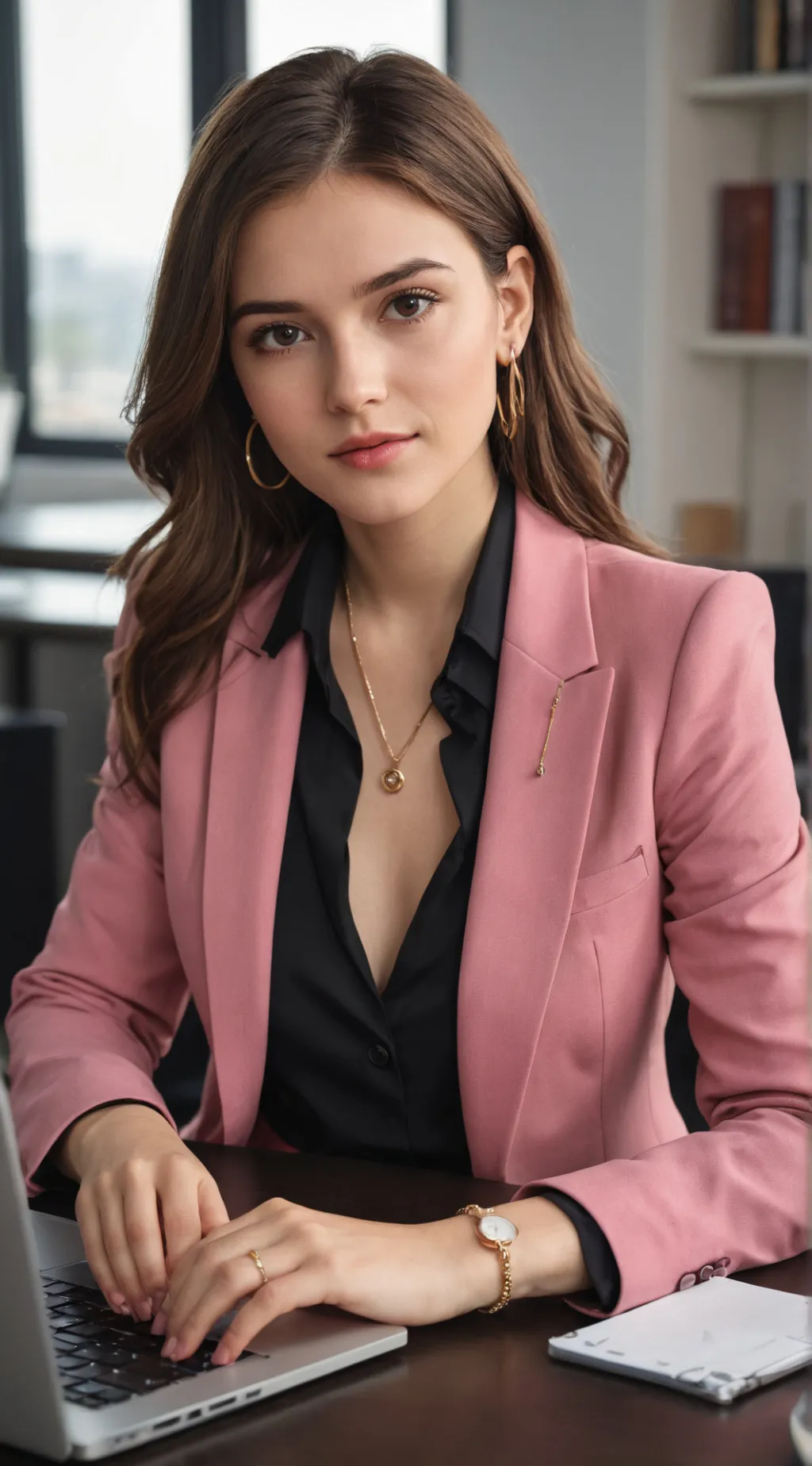 ai character: Jennifer  background