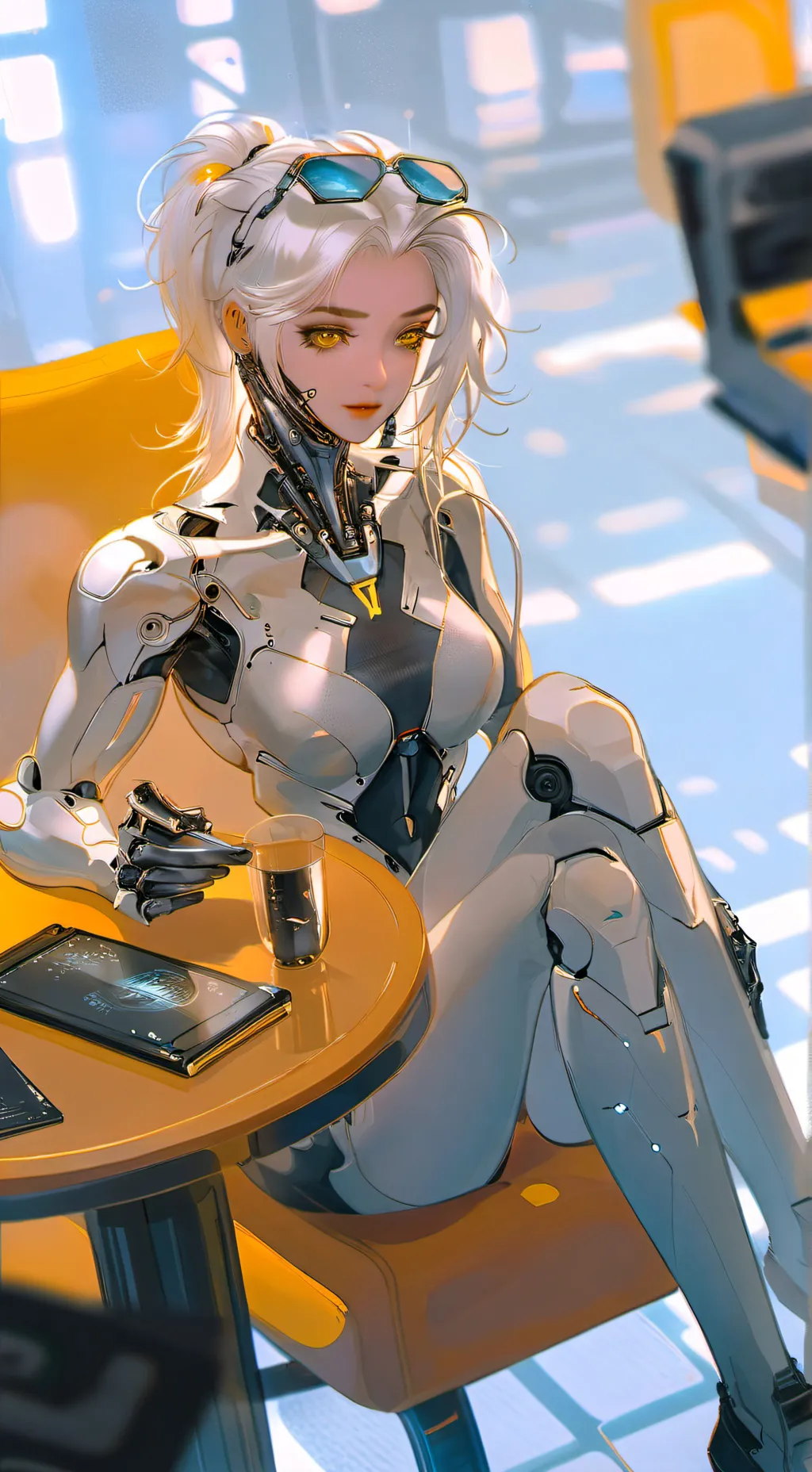 ai character: Android M-14 (Mel) background