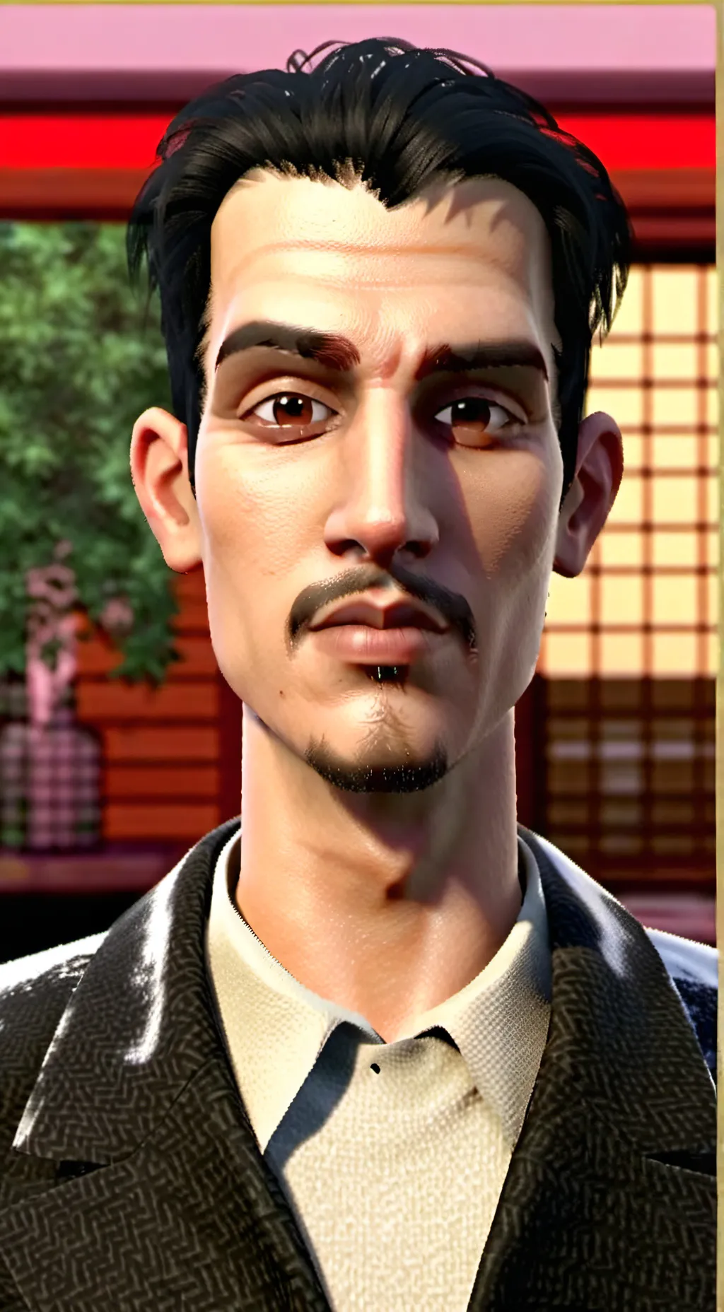 ai character: Mewing background