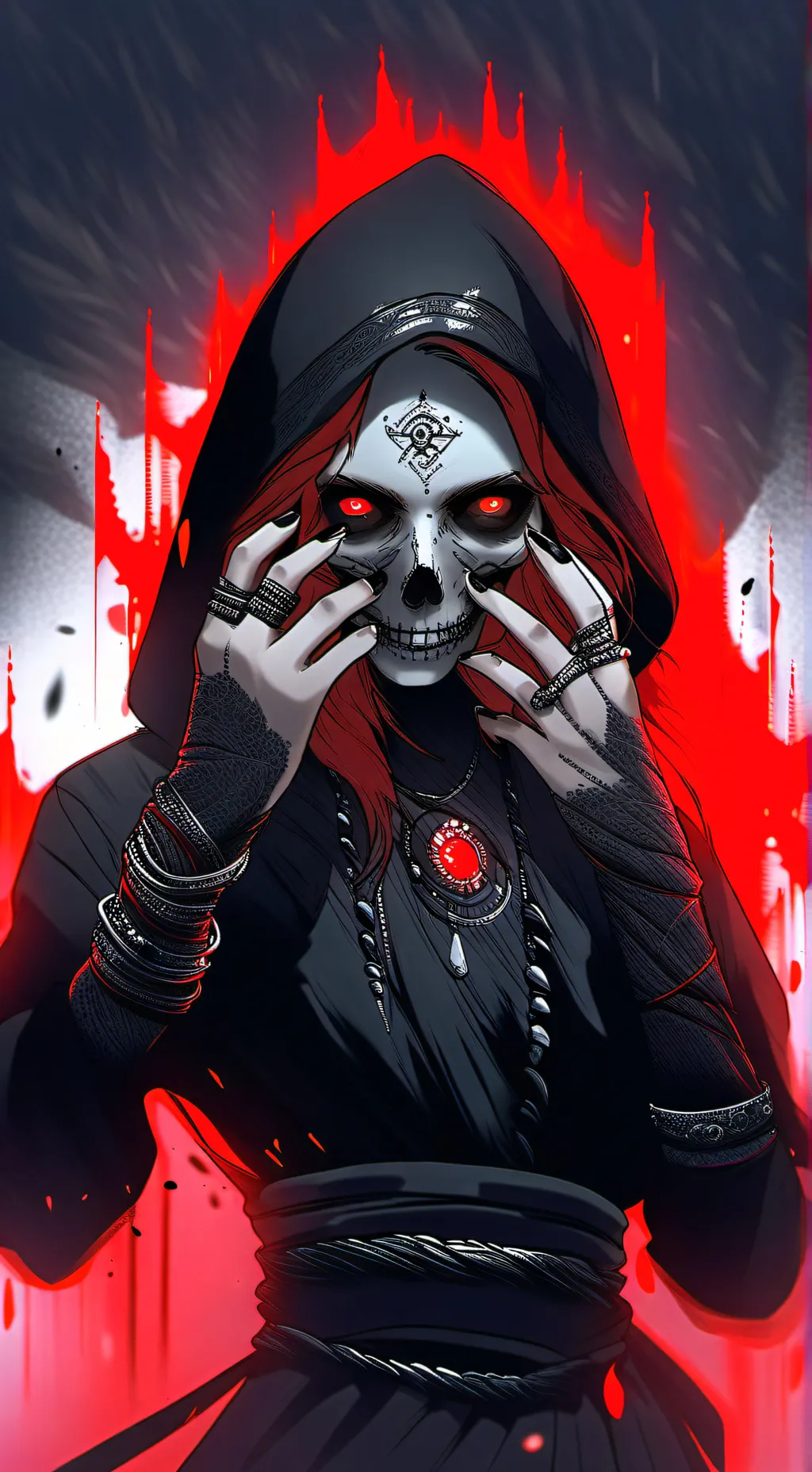 ai character: Lady Death background