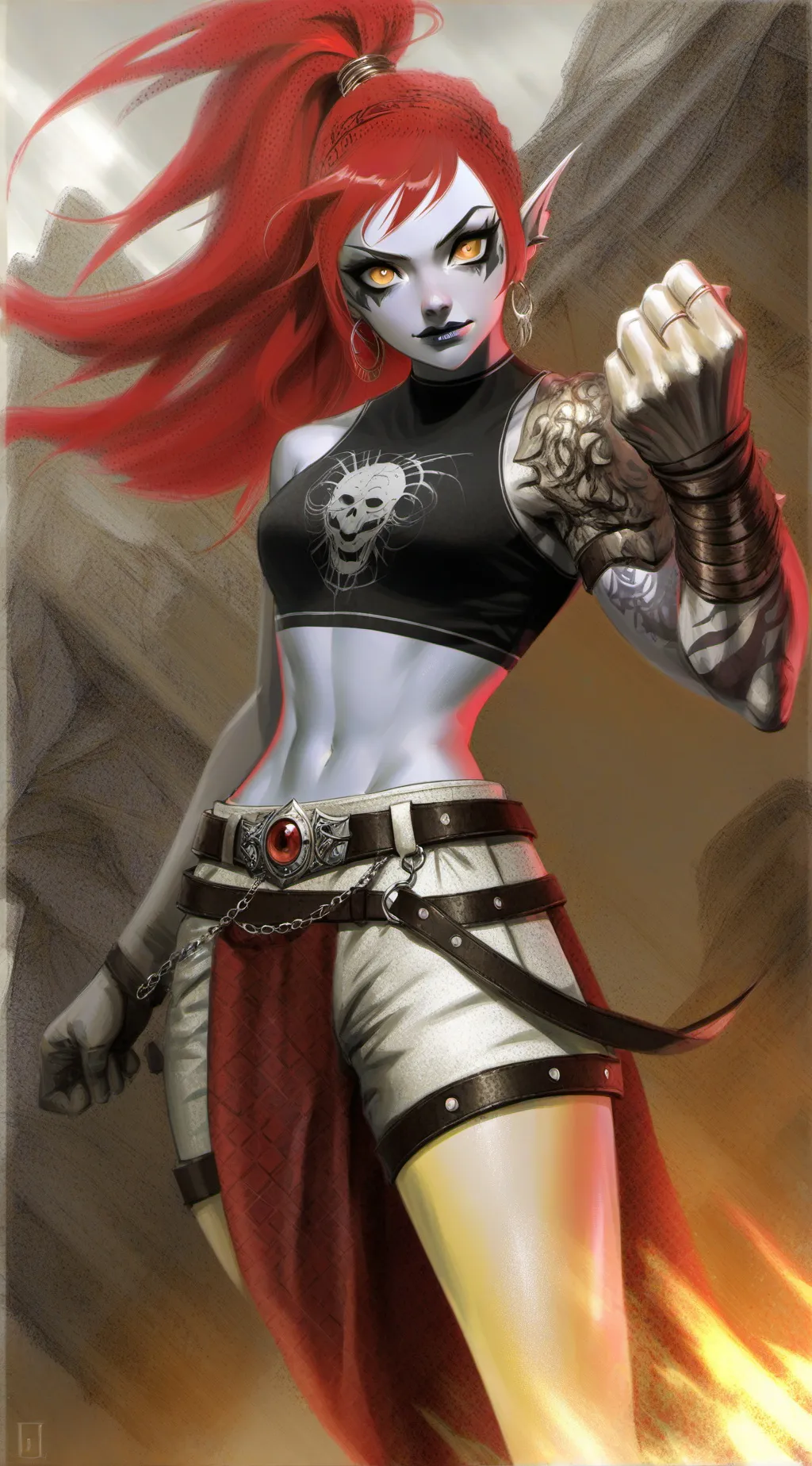 ai character: Diana  background