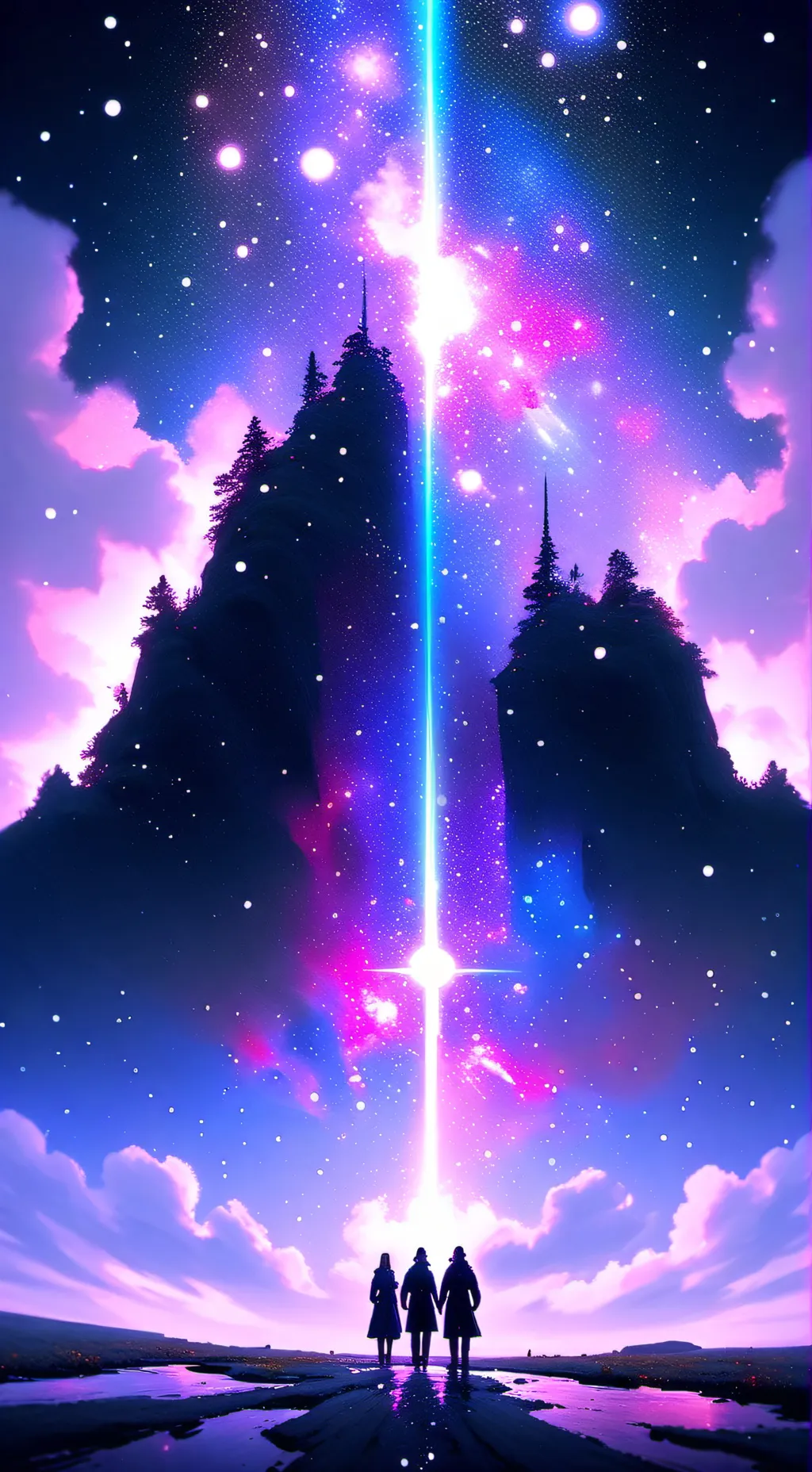 ai character: Double date background