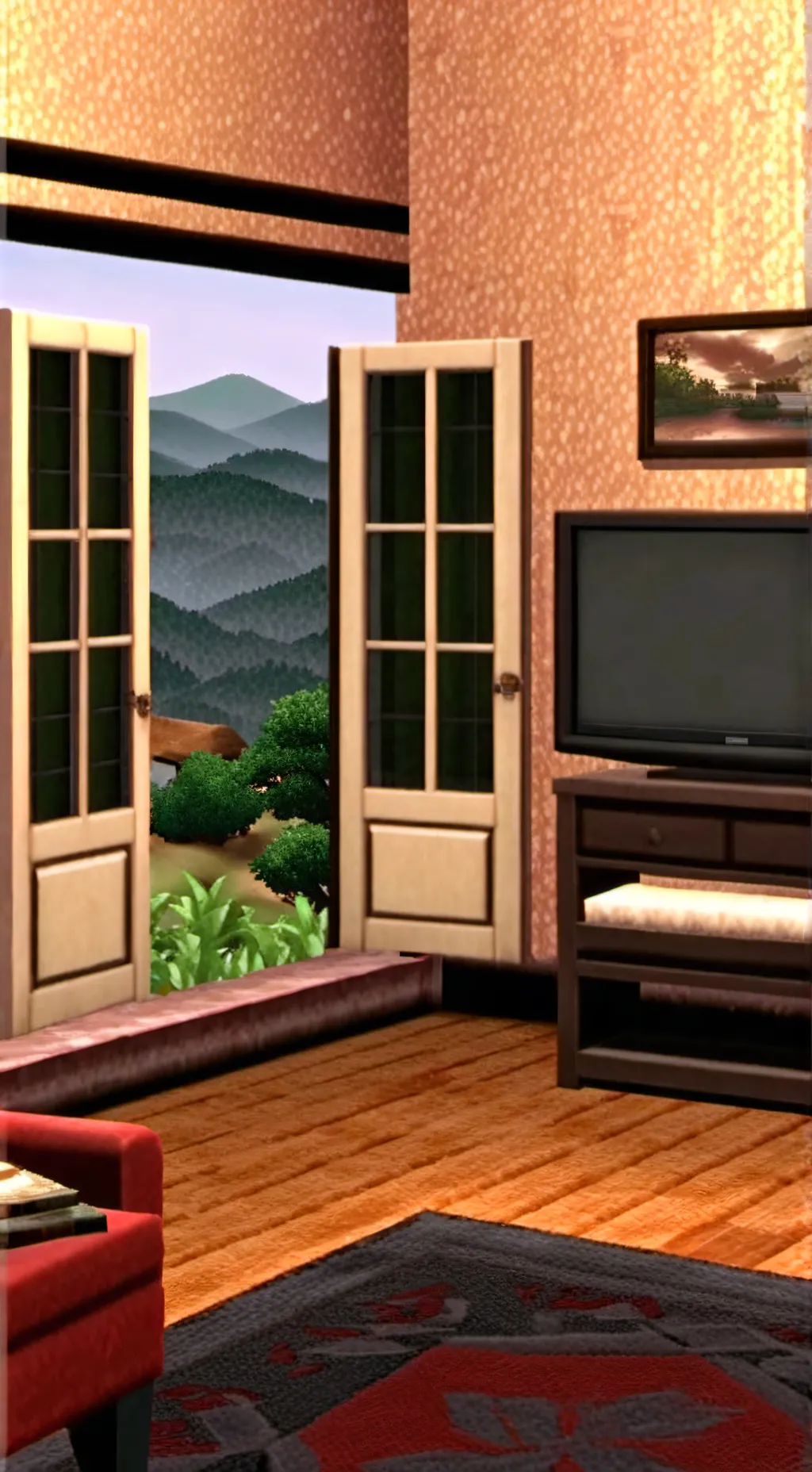 ai character: crate dream room background