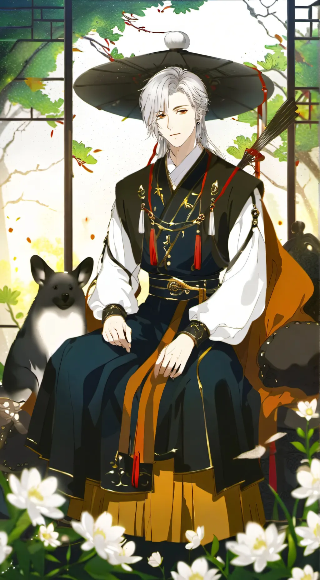 ai character: Justek Justyński  background