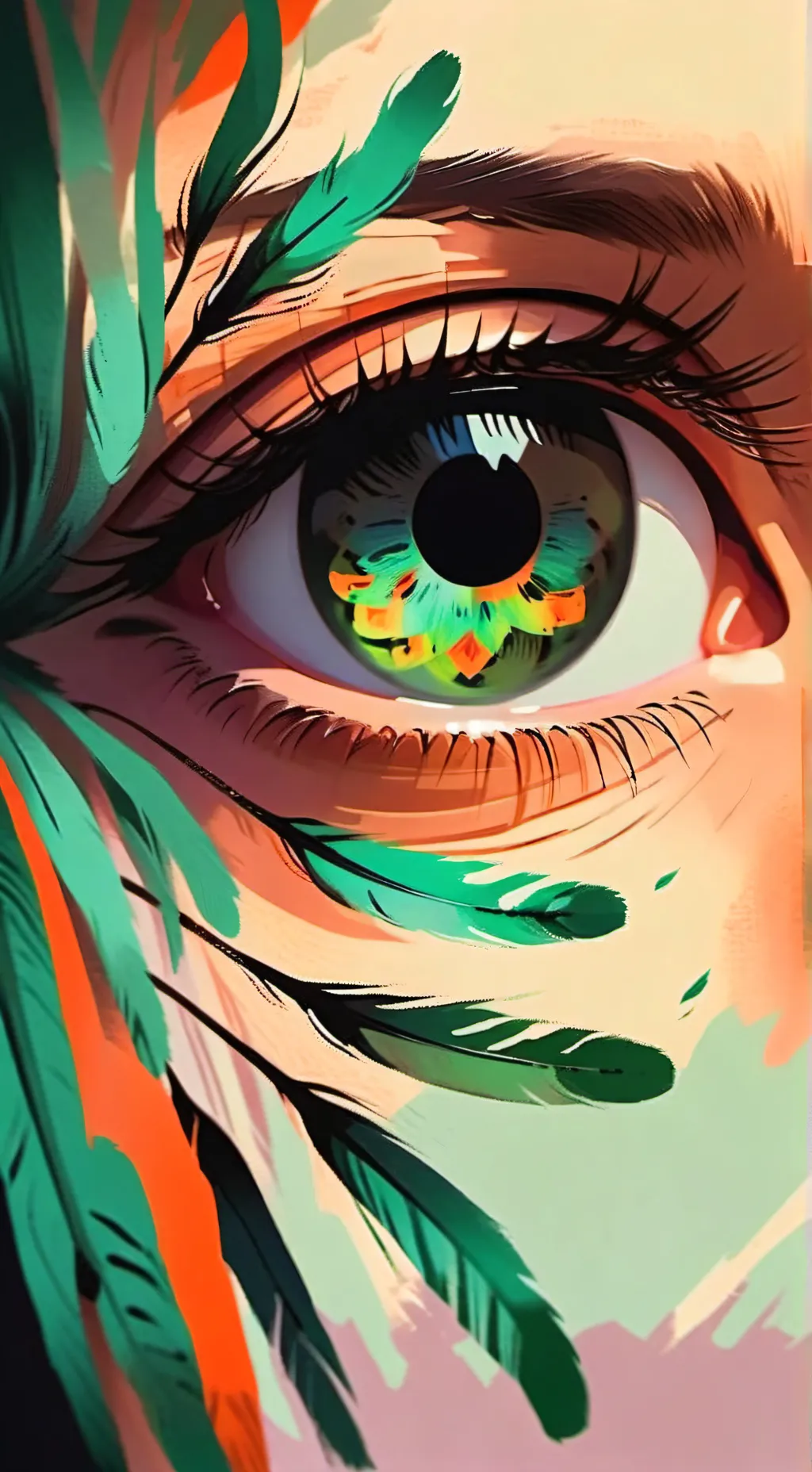ai character: Eye color ur power background