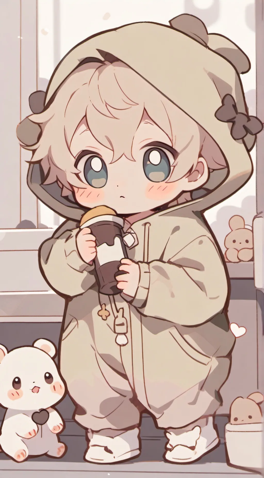 ai character: Famous babies background